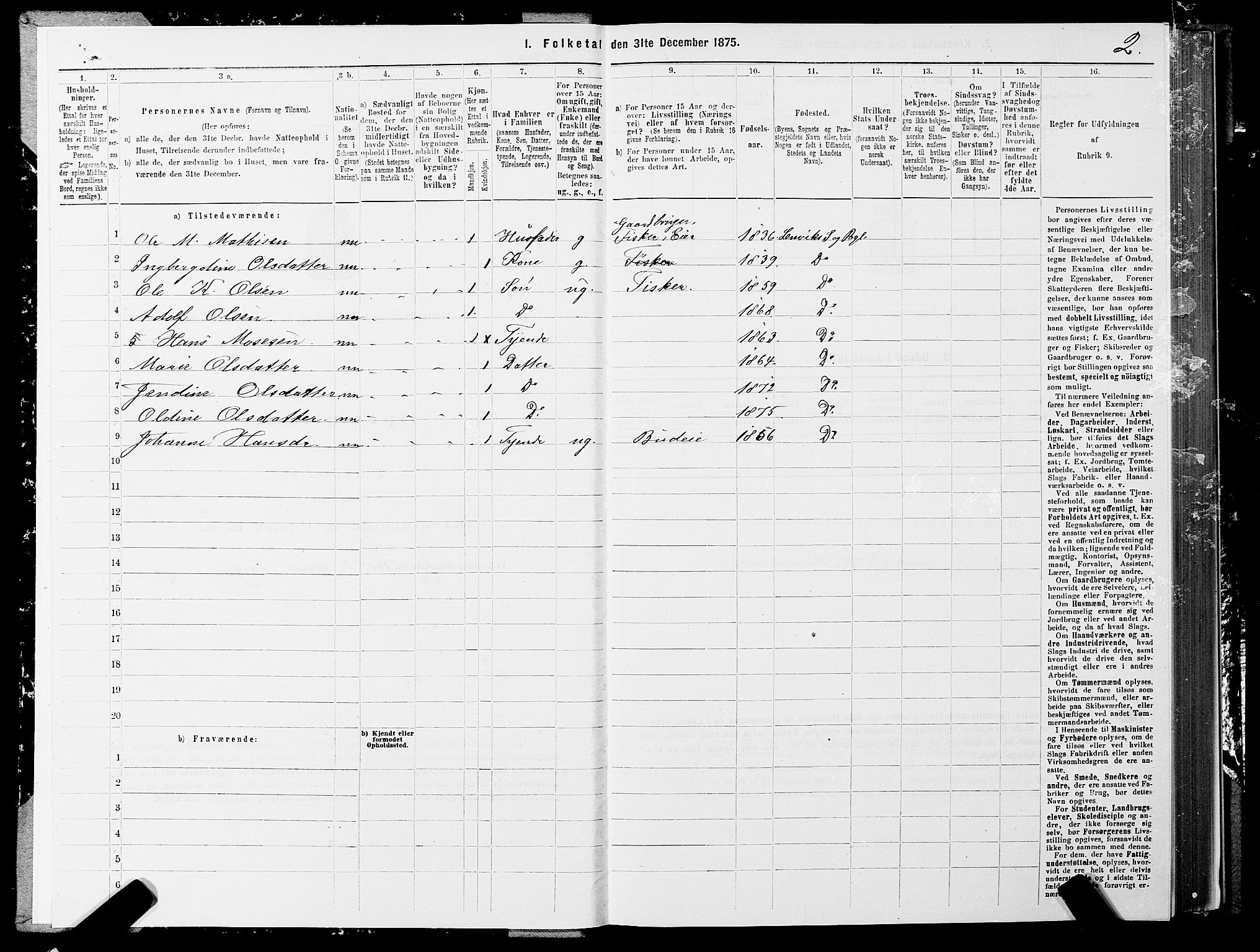 SATØ, 1875 census for 1931P Lenvik, 1875, p. 3002