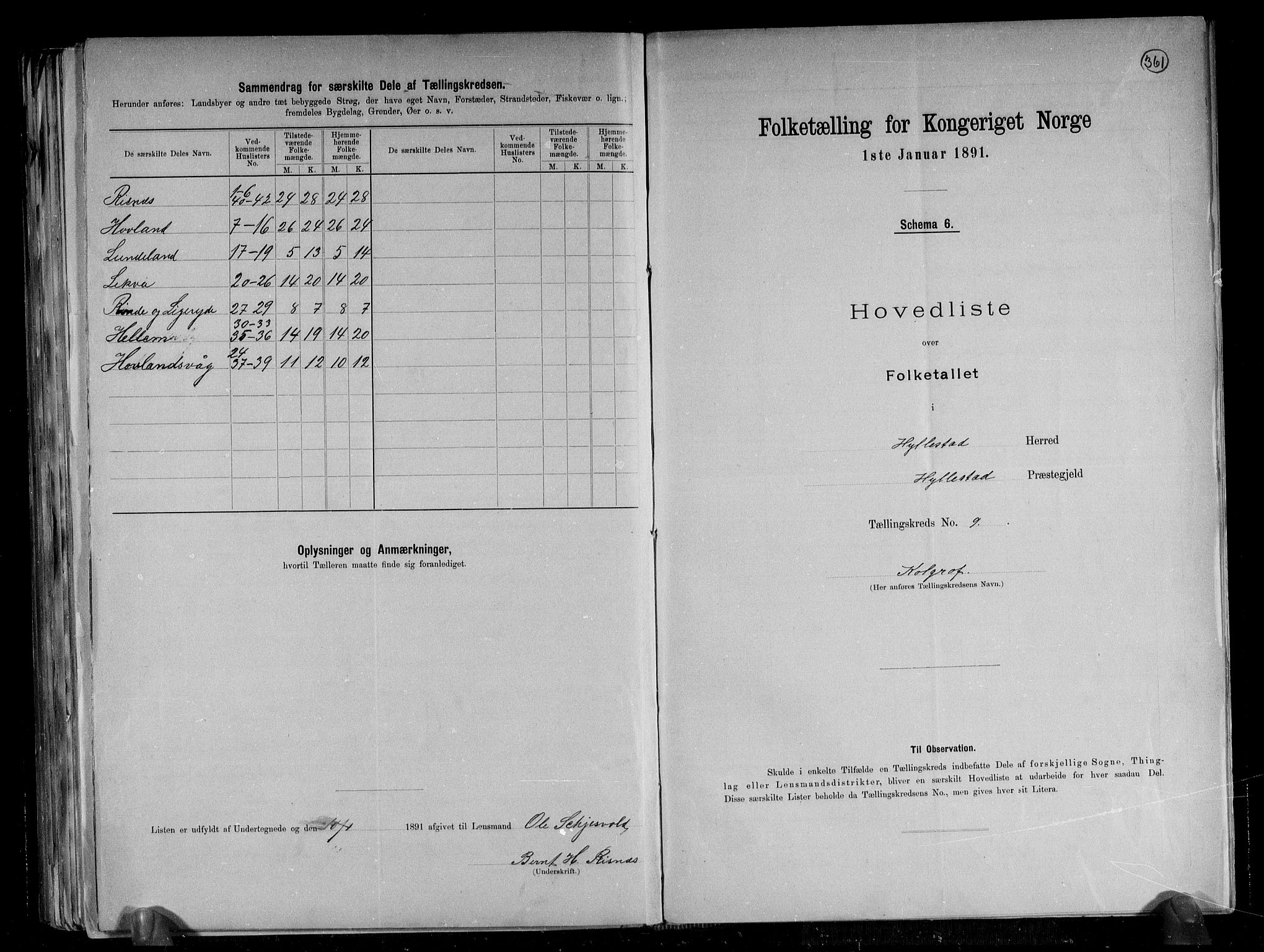 RA, 1891 census for 1413 Hyllestad, 1891, p. 21