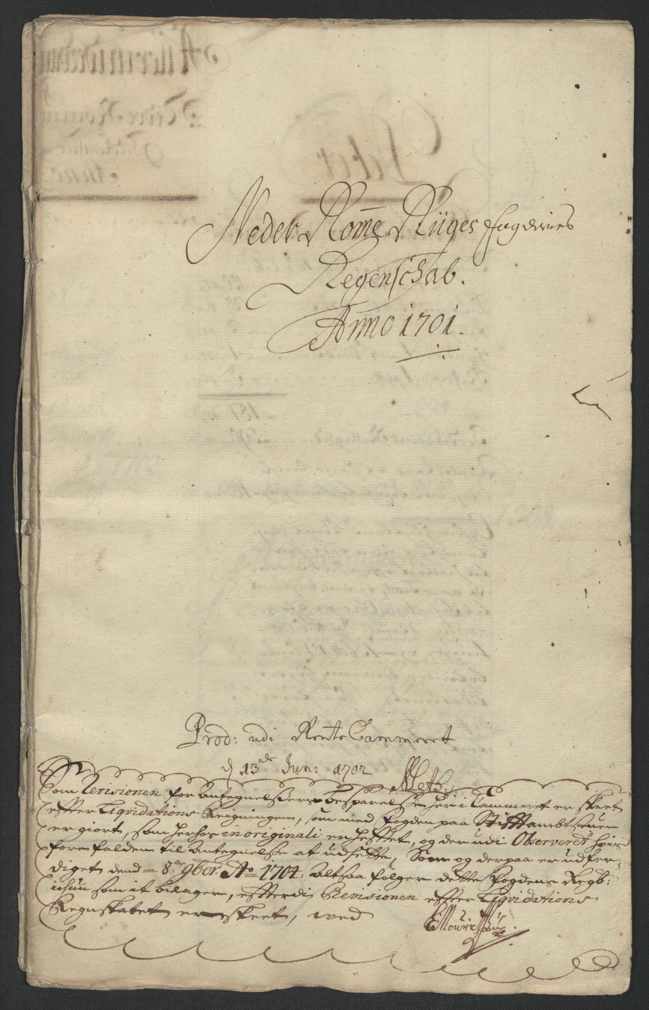 Rentekammeret inntil 1814, Reviderte regnskaper, Fogderegnskap, RA/EA-4092/R11/L0584: Fogderegnskap Nedre Romerike, 1701, p. 4