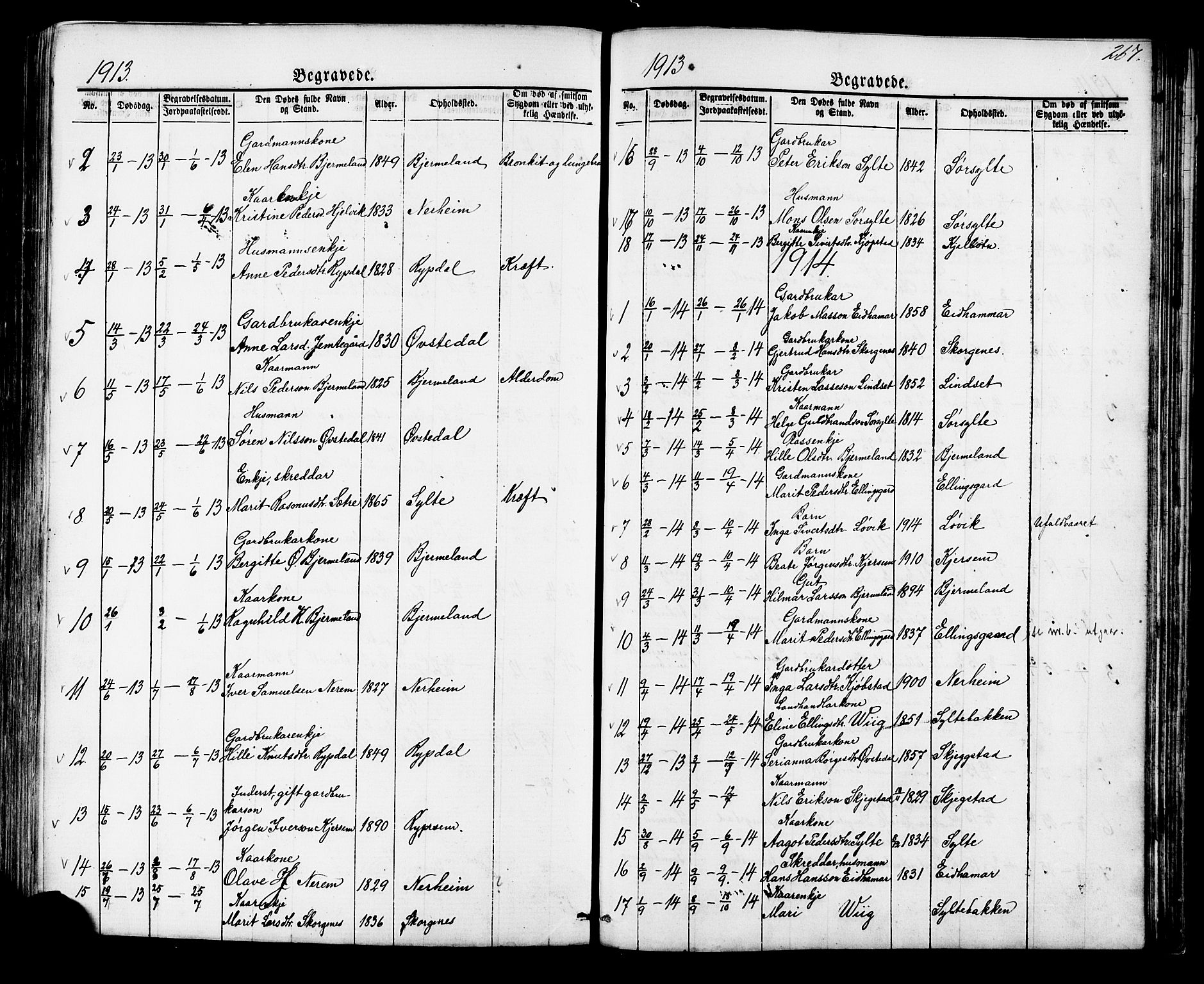 Ministerialprotokoller, klokkerbøker og fødselsregistre - Møre og Romsdal, SAT/A-1454/541/L0547: Parish register (copy) no. 541C02, 1867-1921, p. 267