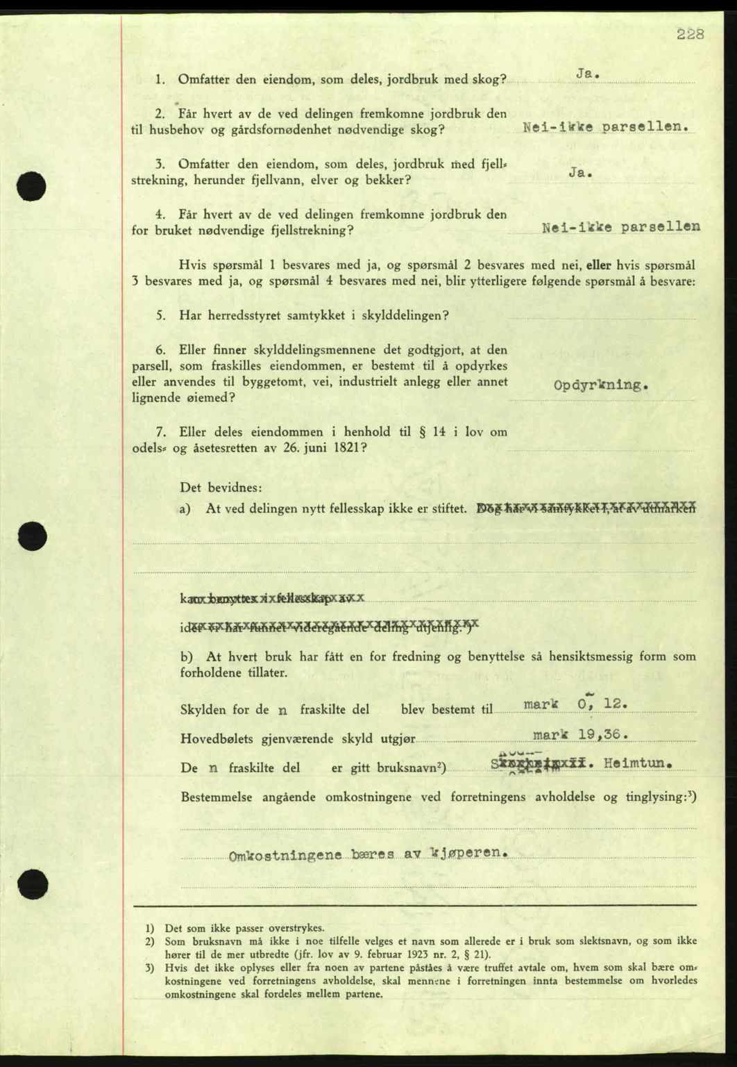 Nordmøre sorenskriveri, AV/SAT-A-4132/1/2/2Ca: Mortgage book no. A80, 1936-1937, Diary no: : 2274/1936