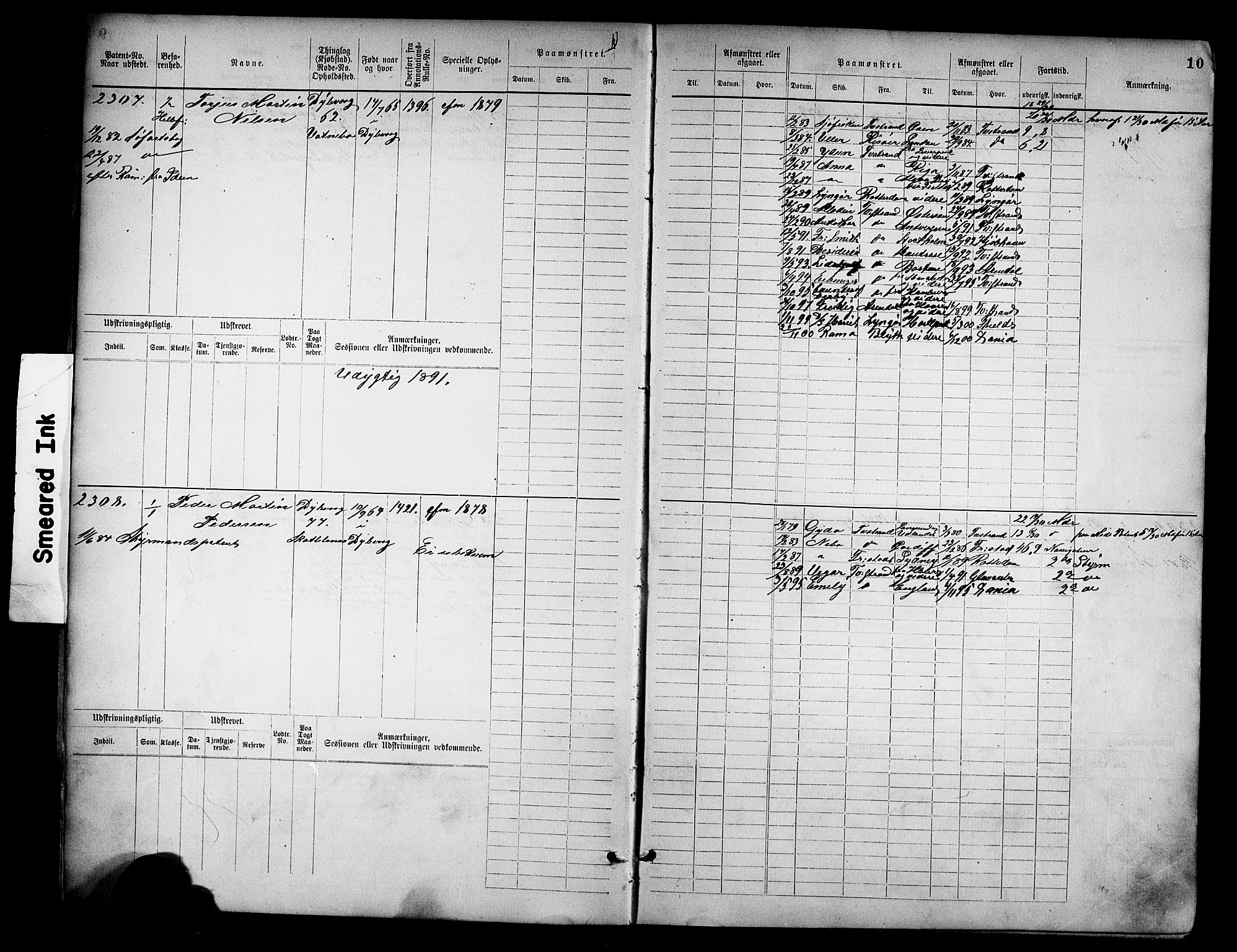 Tvedestrand mønstringskrets, SAK/2031-0011/F/Fb/L0018: Hovedrulle nr 2289-3056, U-34, 1882-1892, p. 12