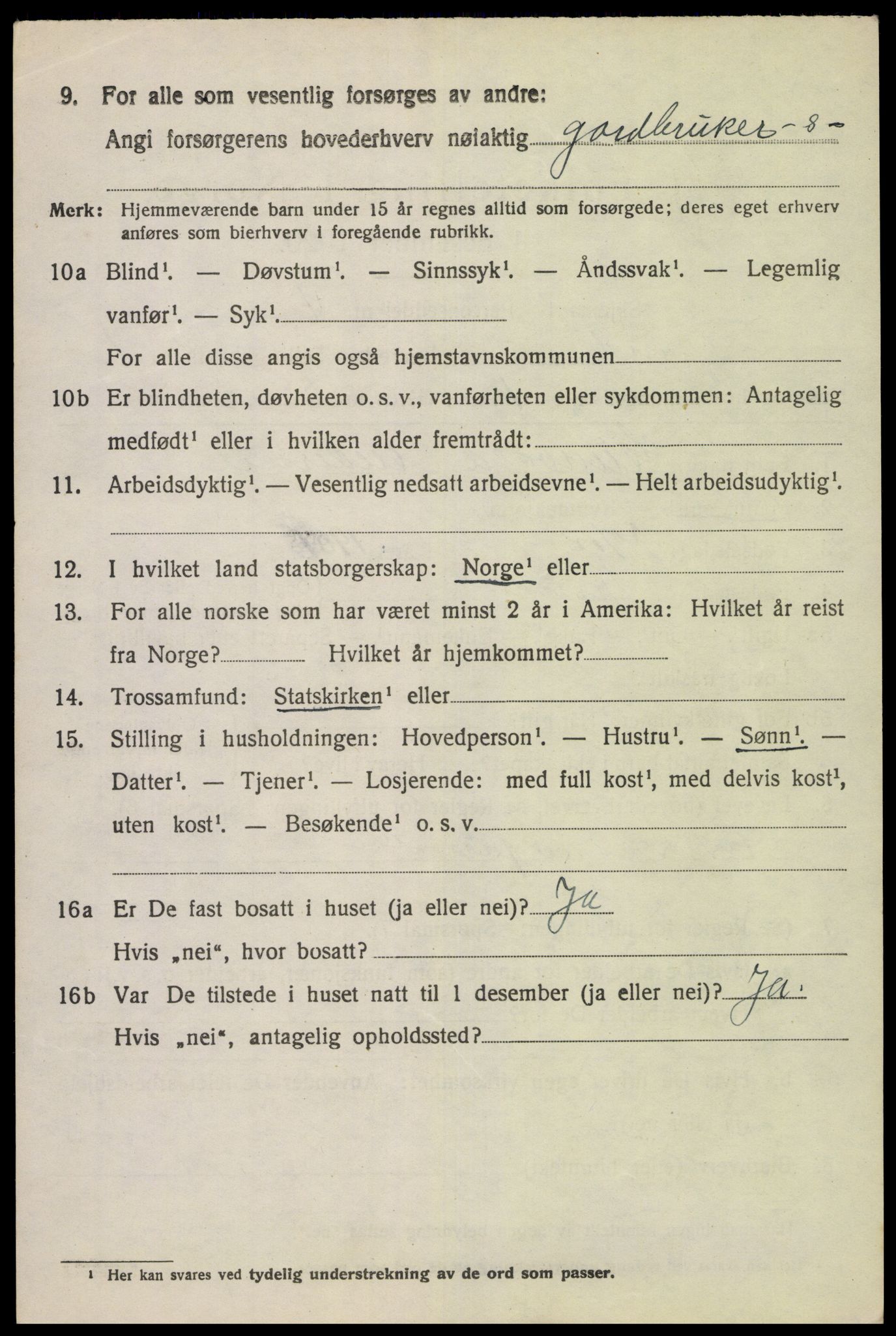 SAK, 1920 census for Spind, 1920, p. 574