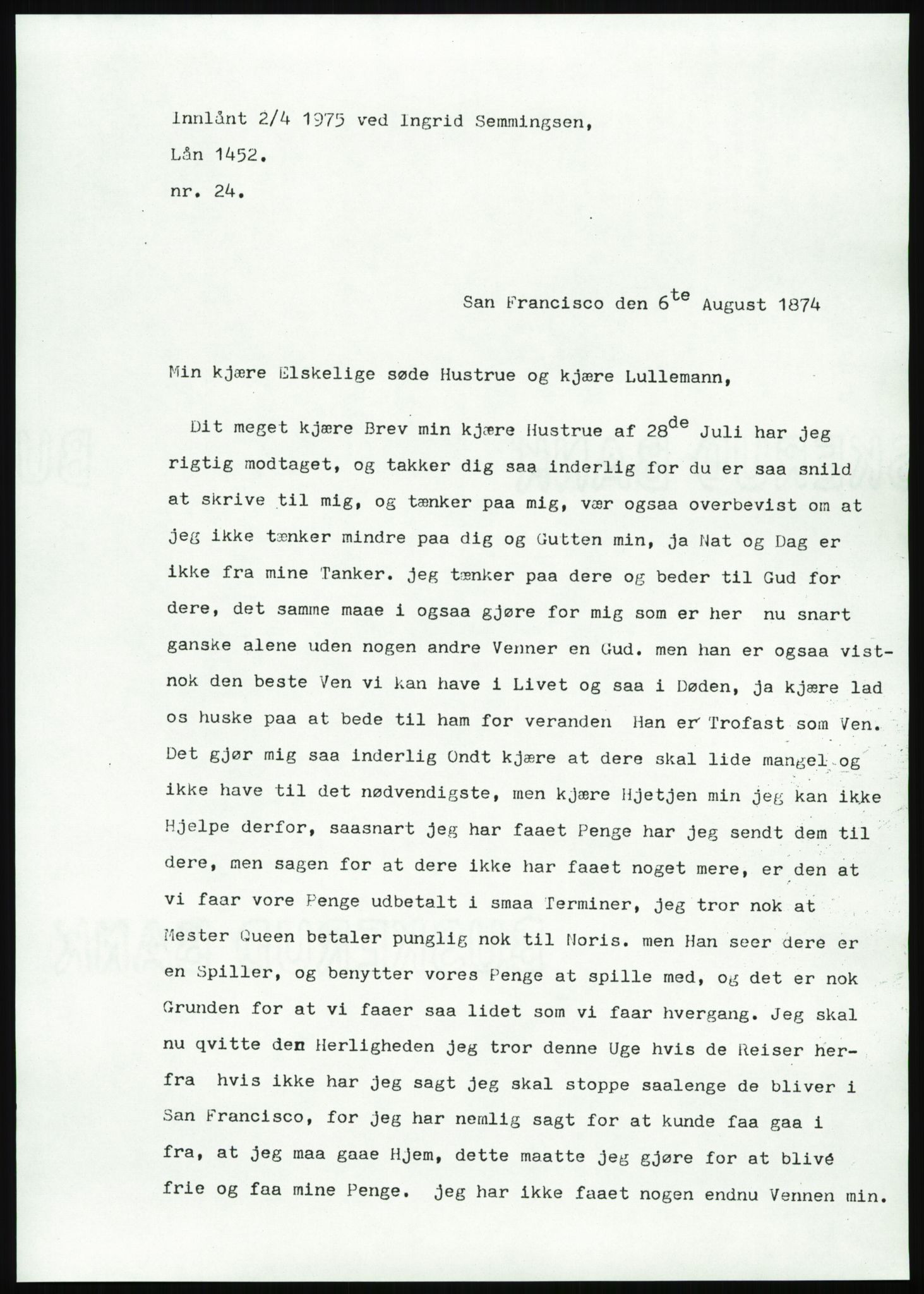 Samlinger til kildeutgivelse, Amerikabrevene, AV/RA-EA-4057/F/L0008: Innlån fra Hedmark: Gamkind - Semmingsen, 1838-1914, p. 260