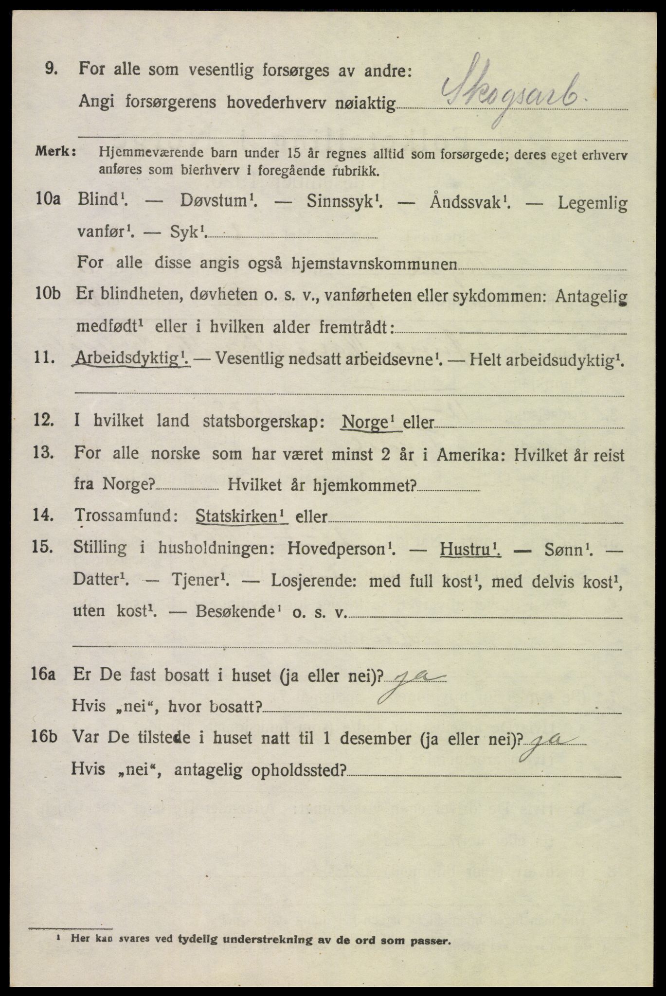 SAH, 1920 census for Trysil, 1920, p. 7738