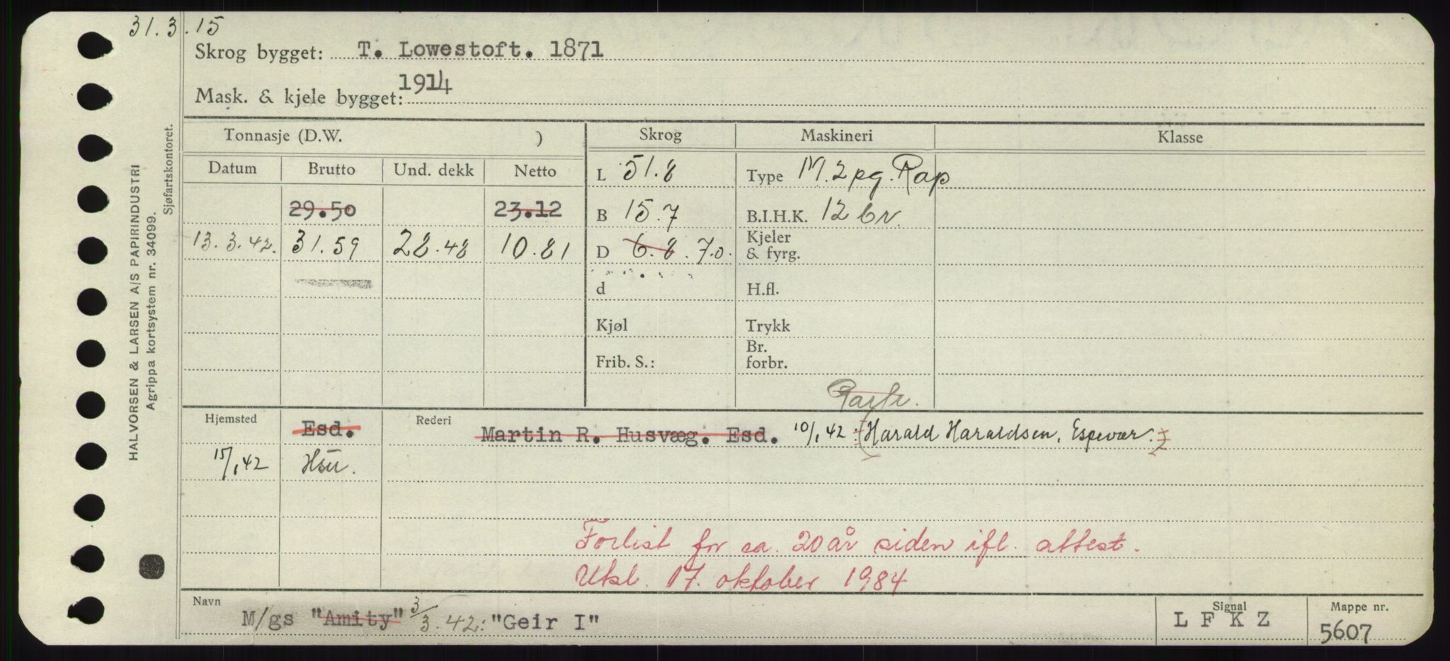 Sjøfartsdirektoratet med forløpere, Skipsmålingen, RA/S-1627/H/Hd/L0012: Fartøy, G-Glø, p. 175