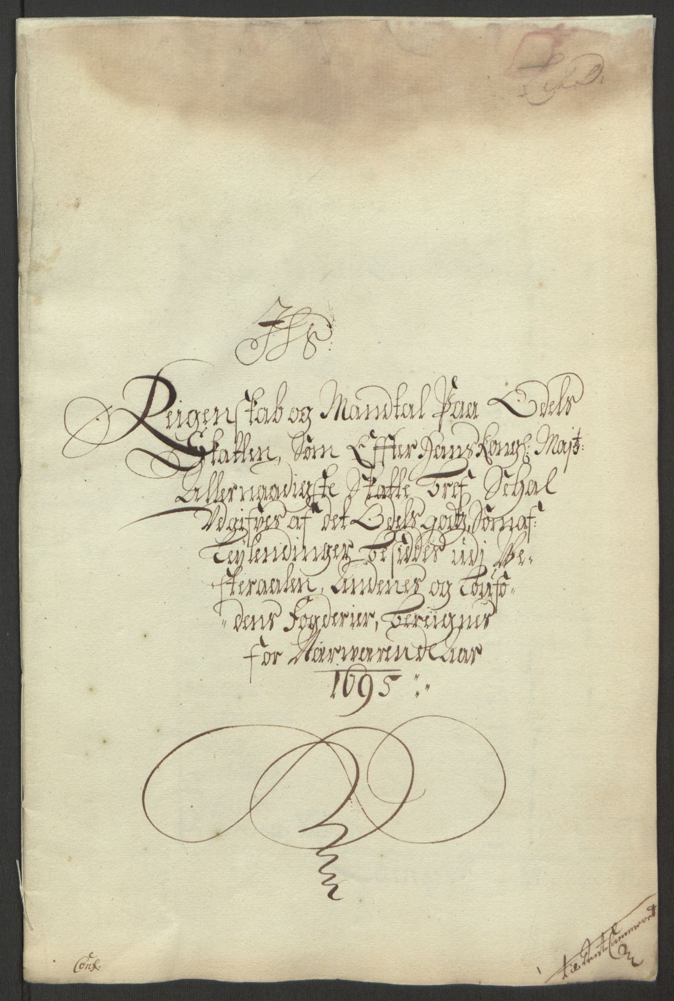 Rentekammeret inntil 1814, Reviderte regnskaper, Fogderegnskap, RA/EA-4092/R67/L4677: Fogderegnskap Vesterålen, Andenes og Lofoten, 1694-1695, p. 231