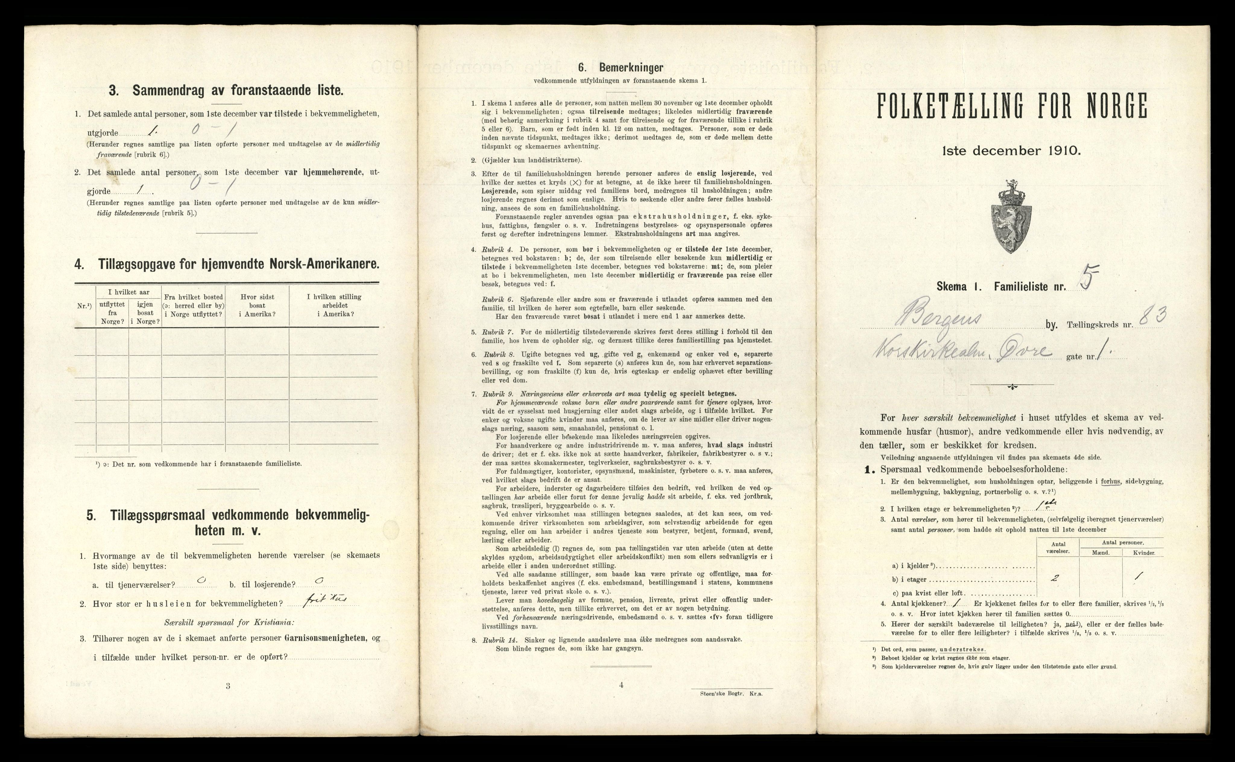 RA, 1910 census for Bergen, 1910, p. 29123