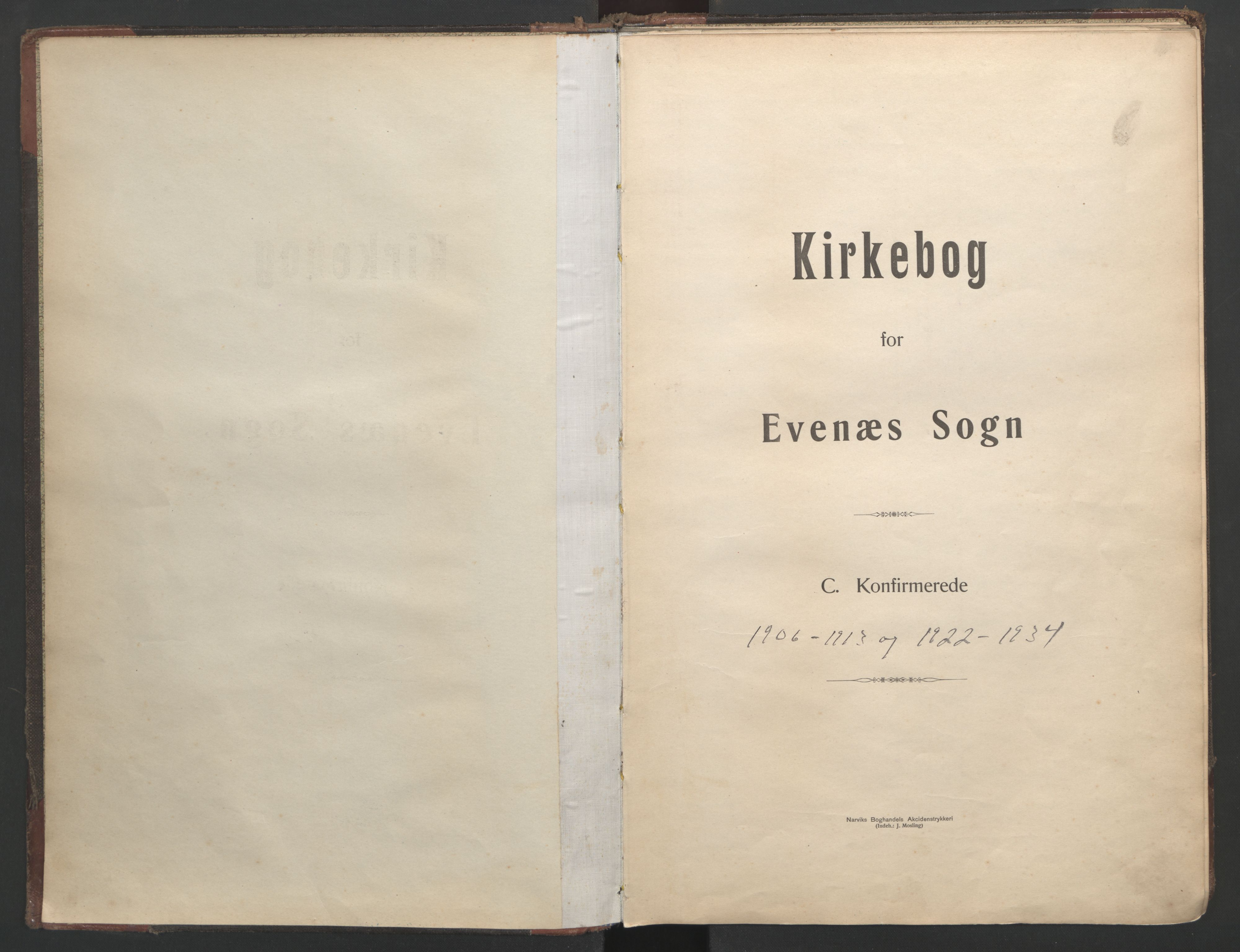 Ministerialprotokoller, klokkerbøker og fødselsregistre - Nordland, SAT/A-1459/863/L0901: Parish register (official) no. 863A13, 1906-1934