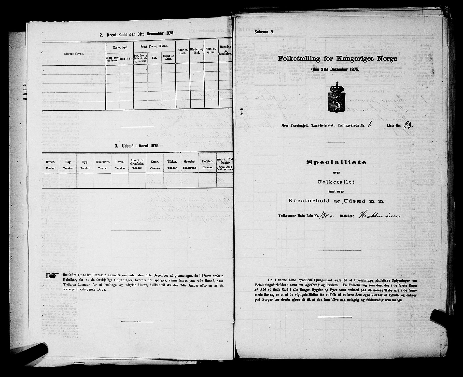 RA, 1875 census for 0194L Moss/Moss, 1875, p. 19