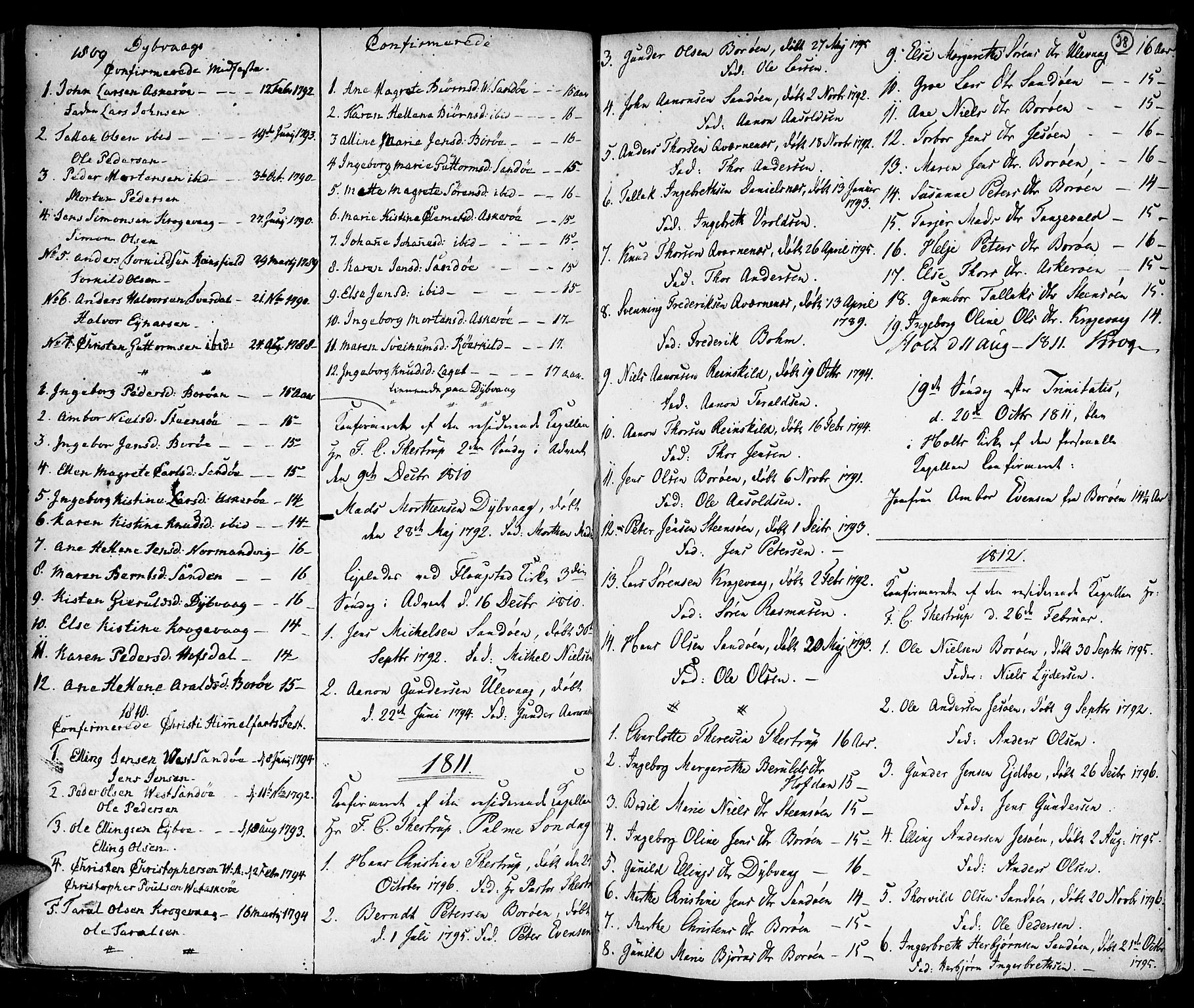 Holt sokneprestkontor, AV/SAK-1111-0021/F/Fa/L0001: Parish register (official) no. A 1 /3, 1721-1812, p. 38