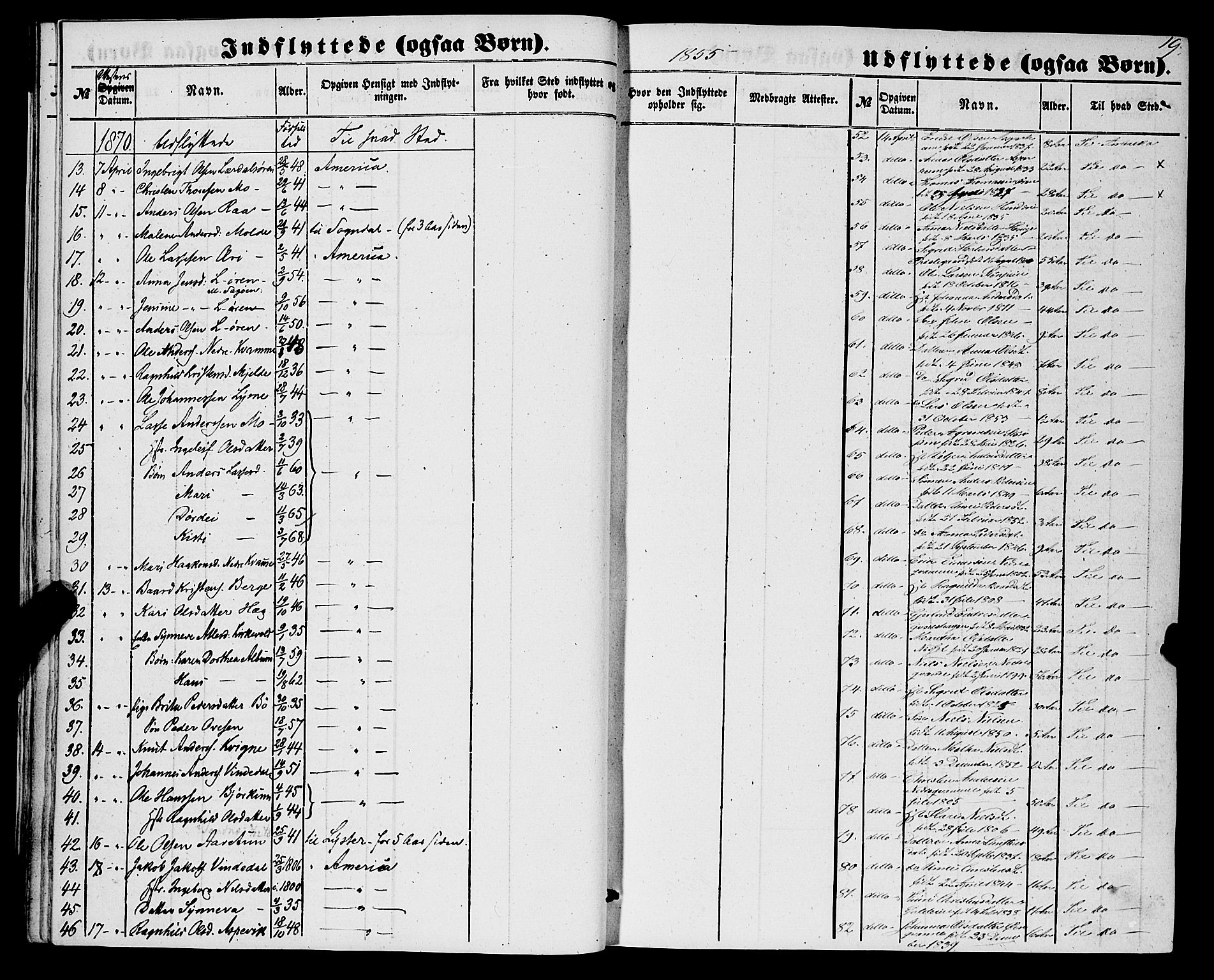 Lærdal sokneprestembete, SAB/A-81201: Parish register (official) no. A 17, 1851-1877, p. 19
