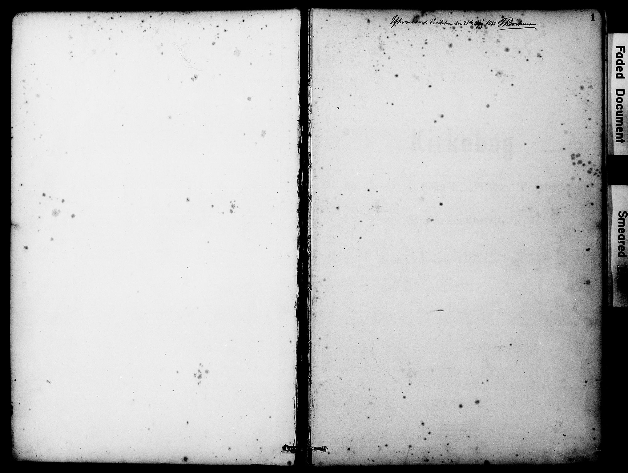 Sveio Sokneprestembete, AV/SAB-A-78501/H/Haa: Parish register (official) no. C 2, 1881-1899, p. 1