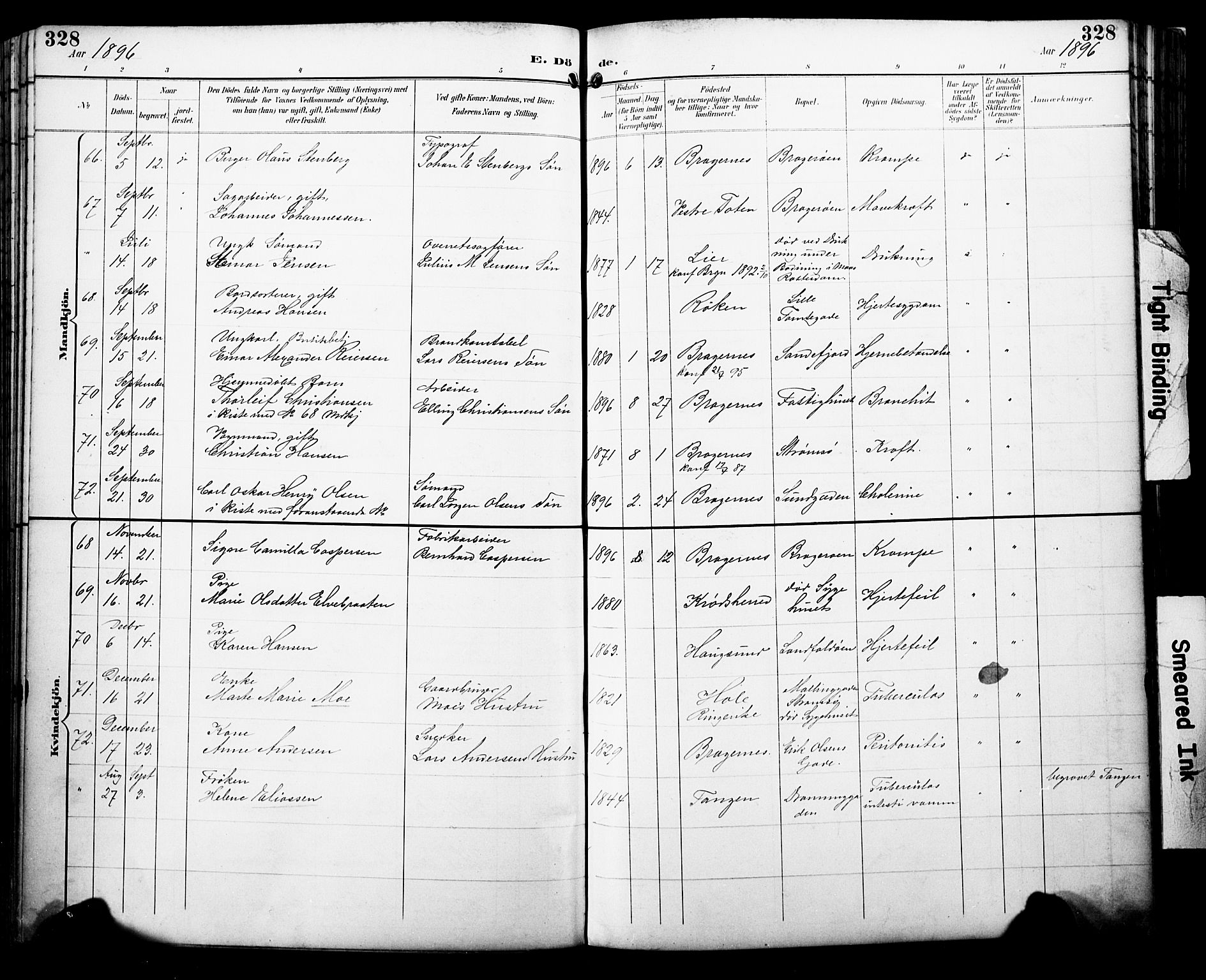 Bragernes kirkebøker, AV/SAKO-A-6/F/Fb/L0008: Parish register (official) no. II 8, 1894-1902, p. 328