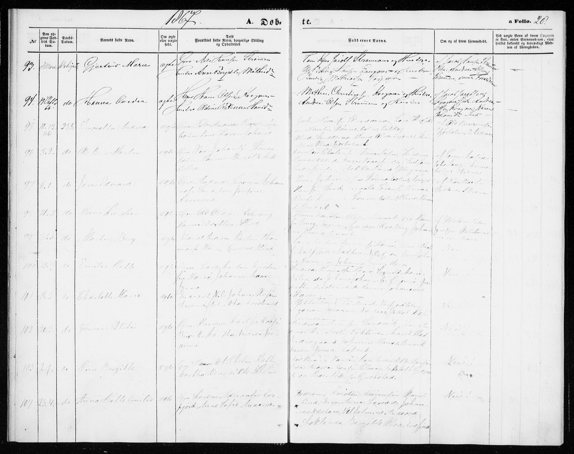 Lenvik sokneprestembete, AV/SATØ-S-1310/H/Ha/Haa/L0009kirke: Parish register (official) no. 9, 1866-1873, p. 28