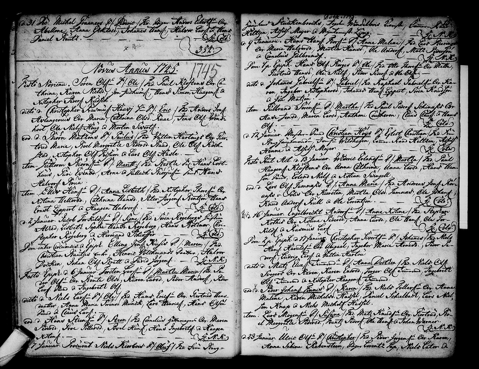 Kongsberg kirkebøker, SAKO/A-22/F/Fa/L0003: Parish register (official) no. I 3, 1744-1755, p. 15