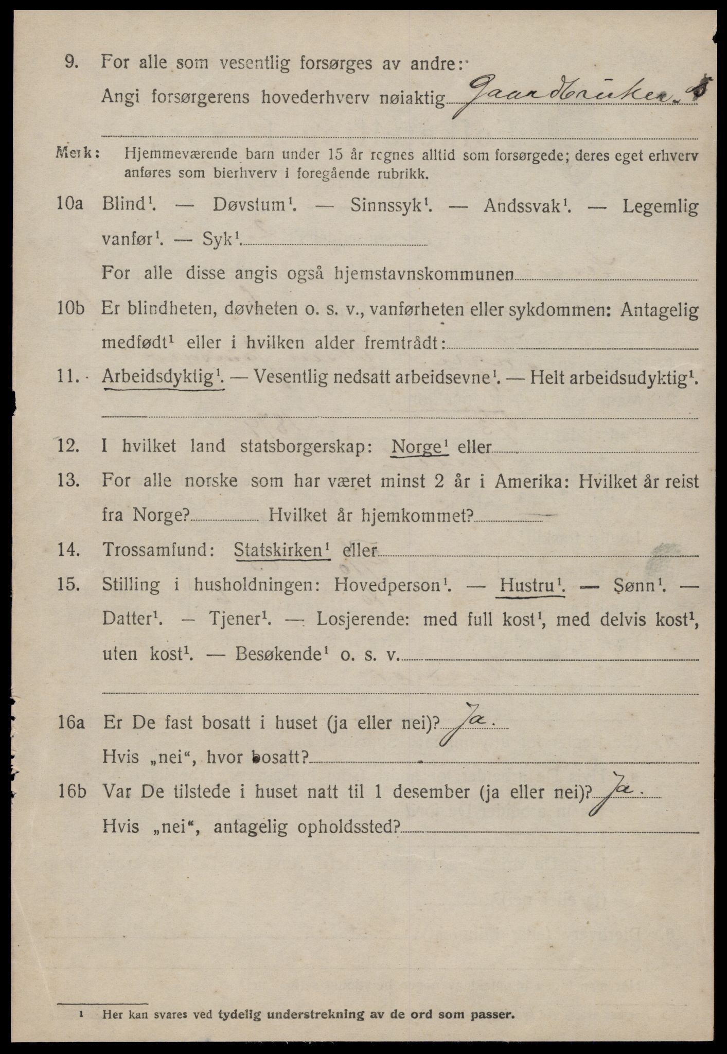 SAT, 1920 census for Nesset, 1920, p. 1293