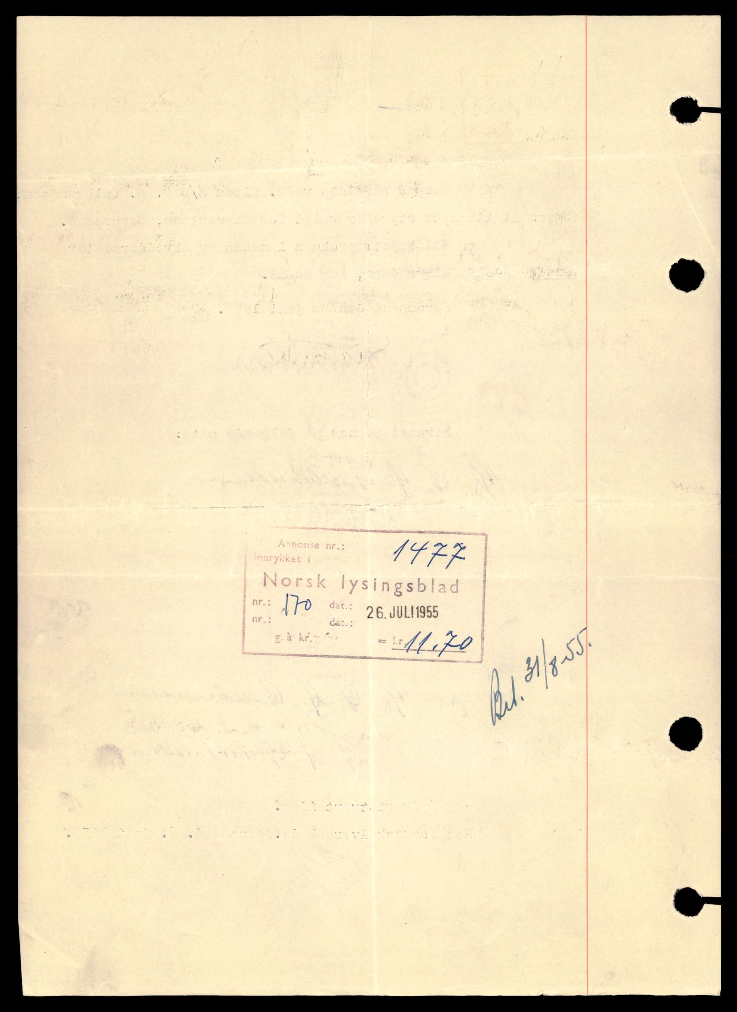 Nes tingrett, AV/SAT-A-10548/K/Ke/Keb/L0013: Aksjeselskap, Gul - Hos, 1944-1990, p. 6
