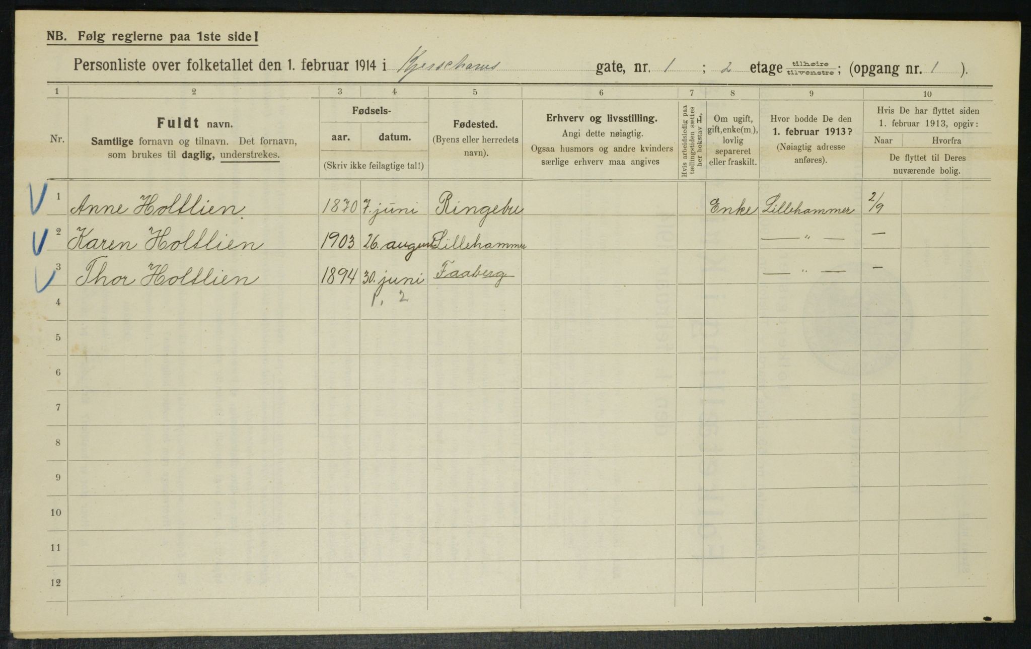 OBA, Municipal Census 1914 for Kristiania, 1914, p. 49379