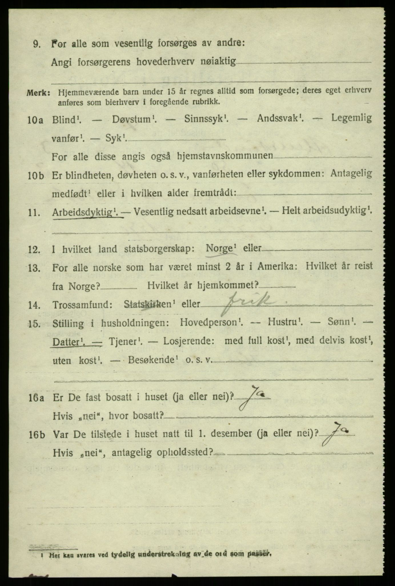 SAB, 1920 census for Alversund, 1920, p. 2653