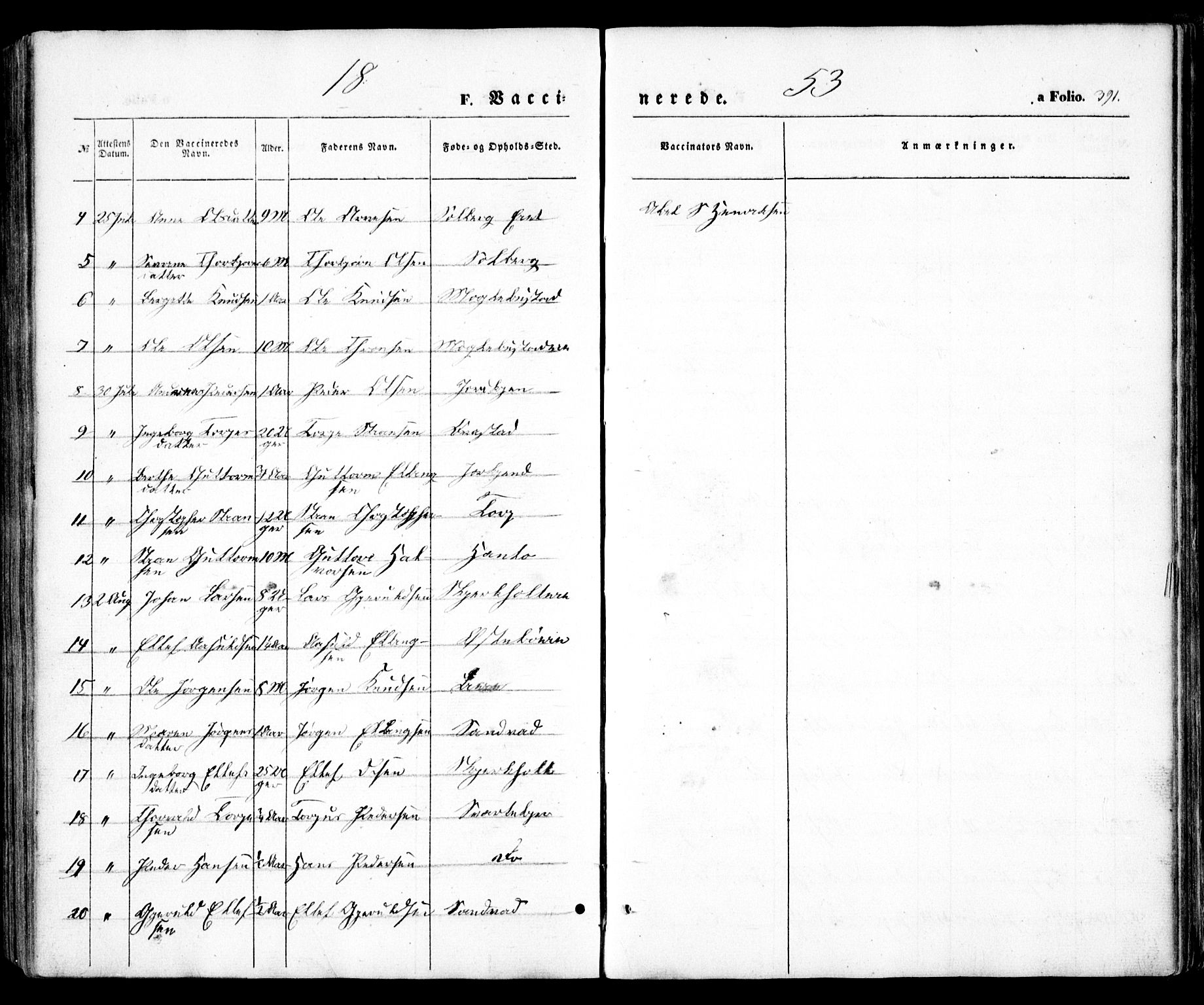 Holt sokneprestkontor, AV/SAK-1111-0021/F/Fa/L0008: Parish register (official) no. A 8, 1849-1860, p. 391