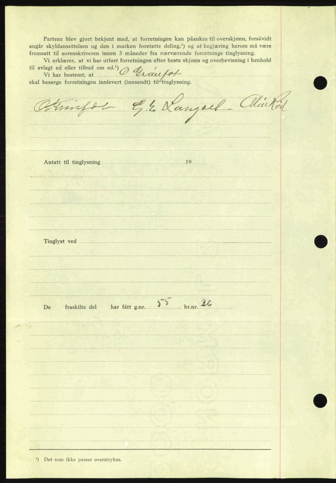 Romsdal sorenskriveri, SAT/A-4149/1/2/2C: Mortgage book no. A4, 1937-1938, Diary no: : 440/1938