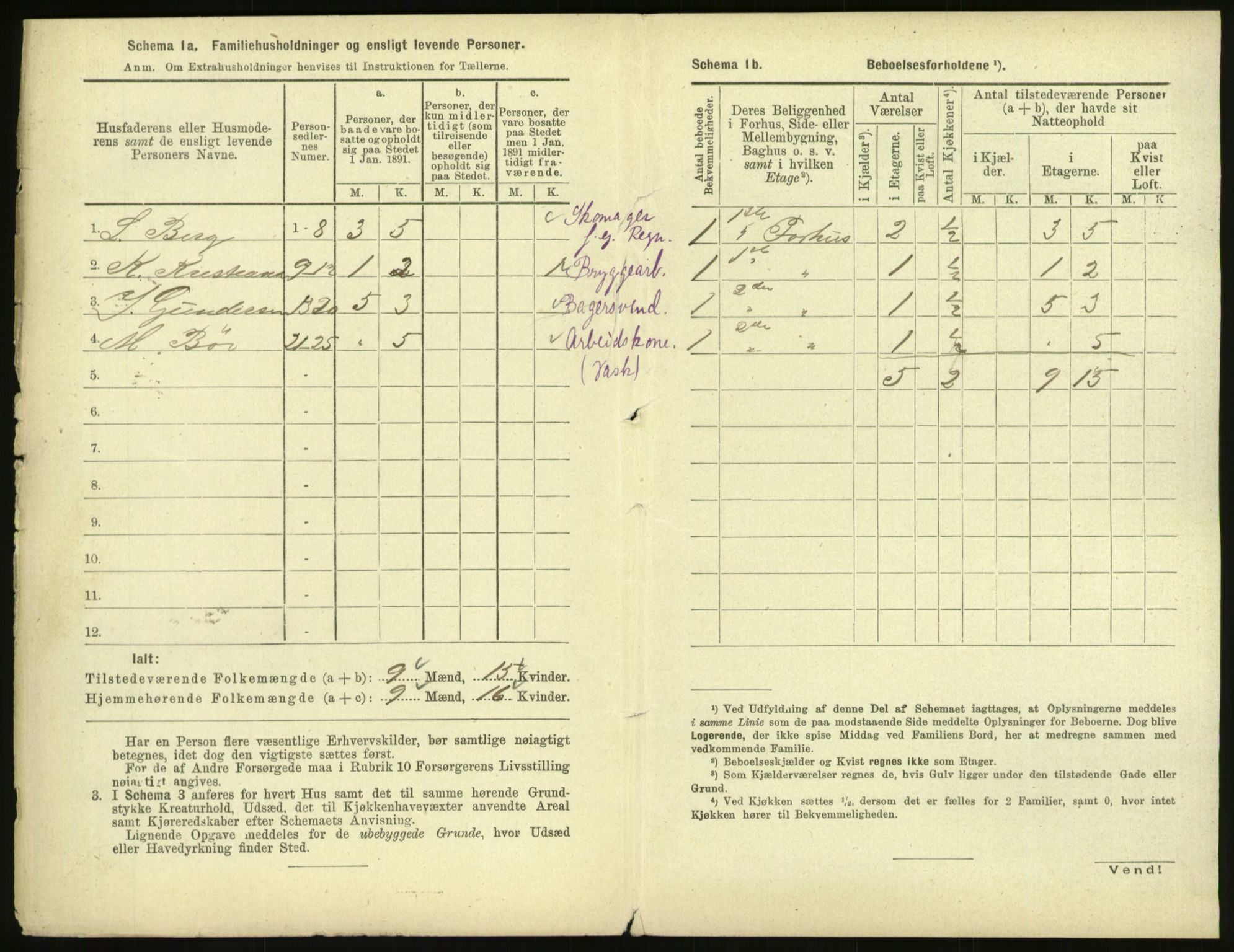 RA, 1891 census for 1601 Trondheim, 1891, p. 2301