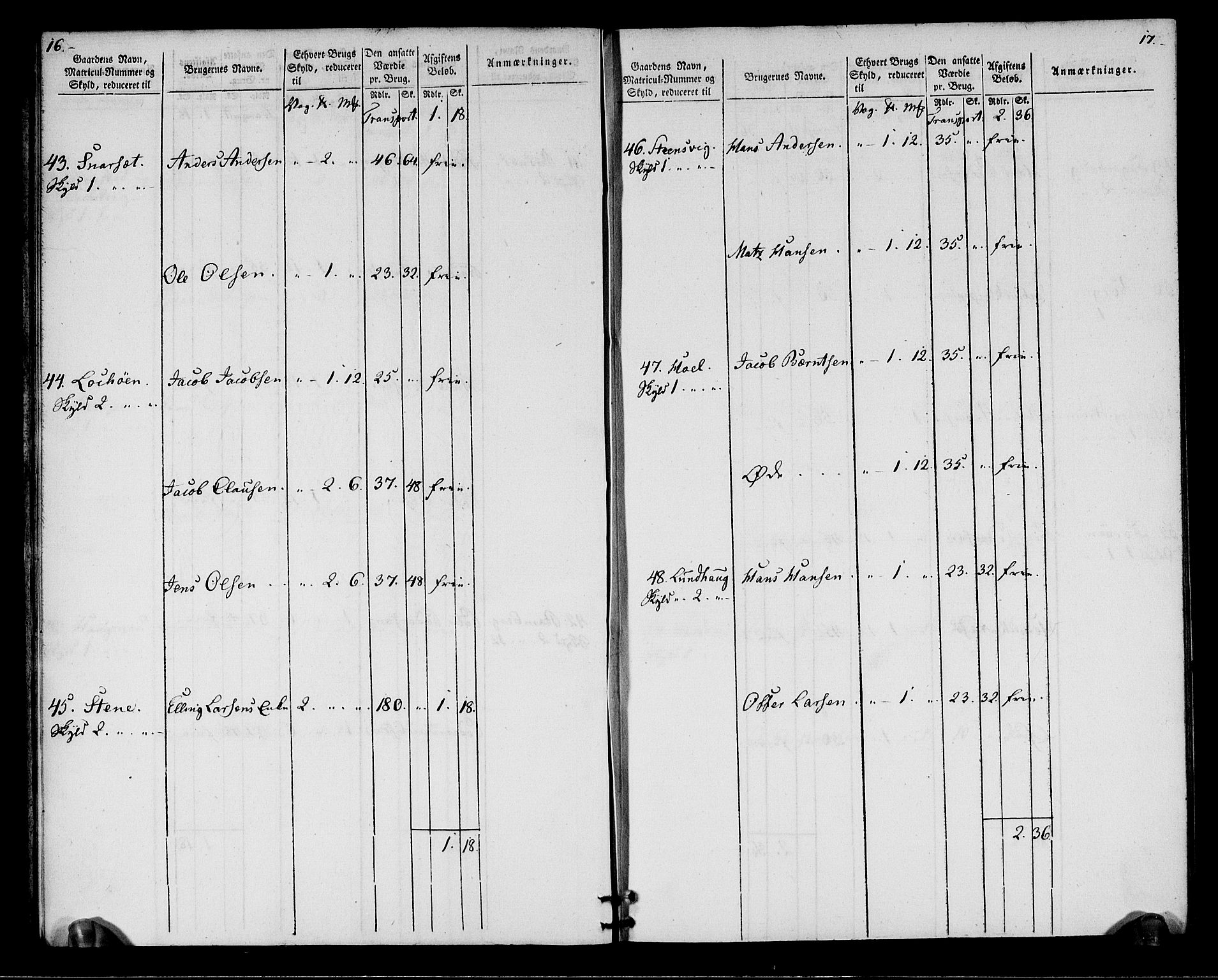 Rentekammeret inntil 1814, Realistisk ordnet avdeling, AV/RA-EA-4070/N/Ne/Nea/L0164: Vesterålen, Andenes og Lofoten fogderi. Oppebørselsregister, 1803, p. 11