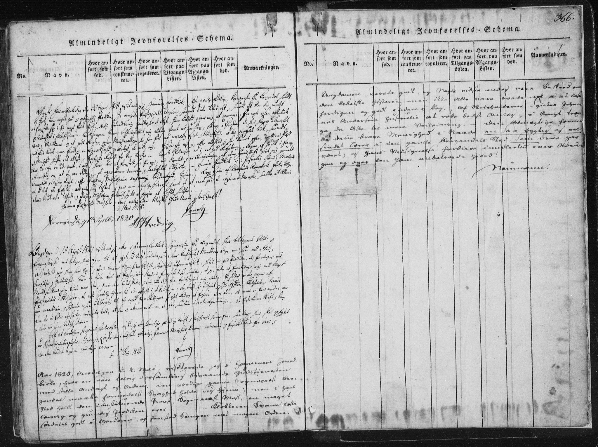 Hamre sokneprestembete, SAB/A-75501/H/Ha/Haa/Haaa/L0010: Parish register (official) no. A 10, 1816-1826, p. 366