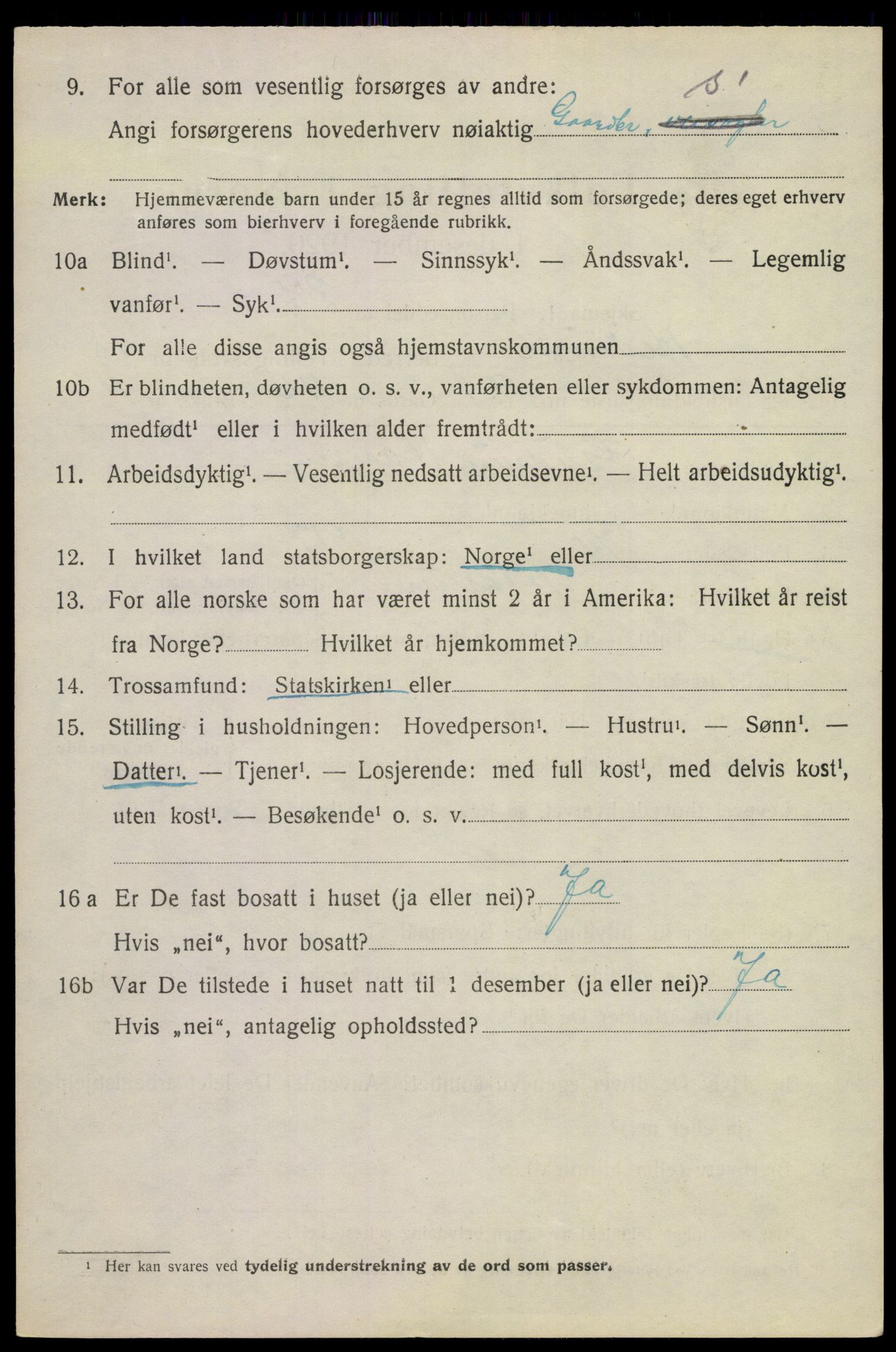 SAKO, 1920 census for Hedrum, 1920, p. 11018