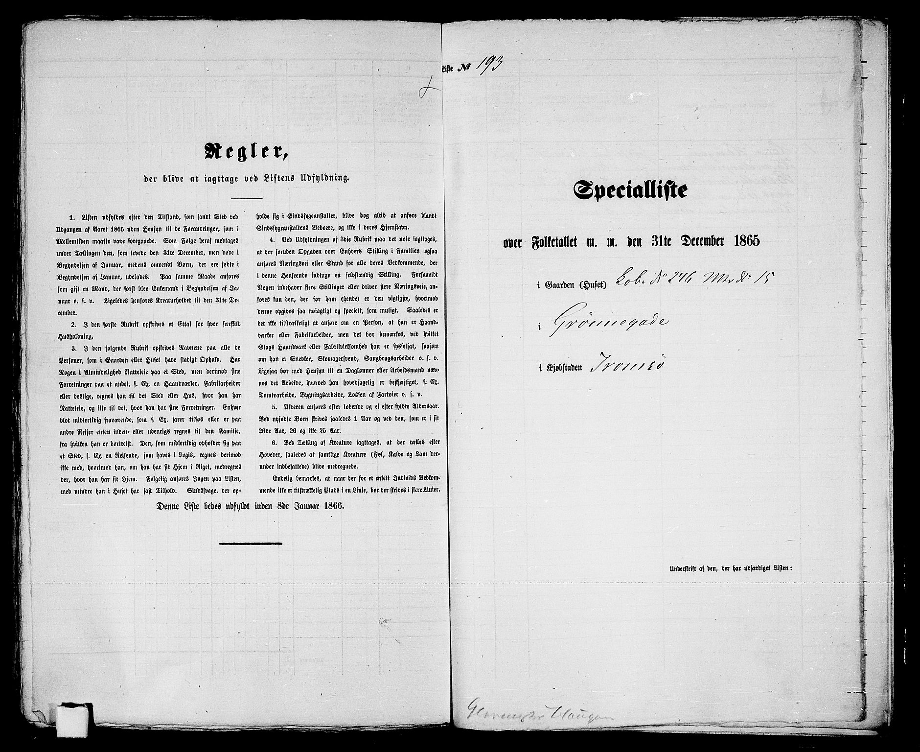 RA, 1865 census for Tromsø, 1865, p. 398