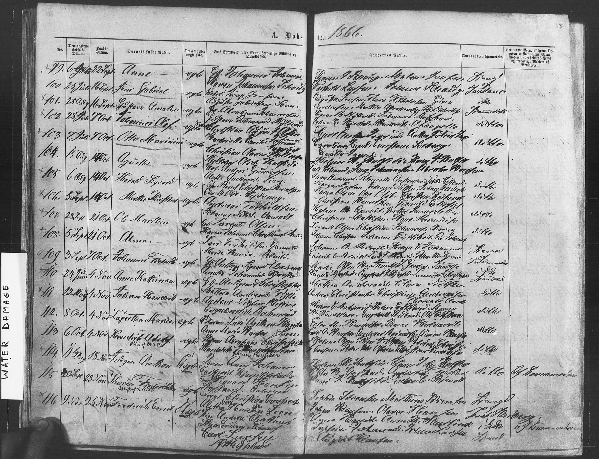 Vestby prestekontor Kirkebøker, SAO/A-10893/F/Fa/L0008: Parish register (official) no. I 8, 1863-1877, p. 33