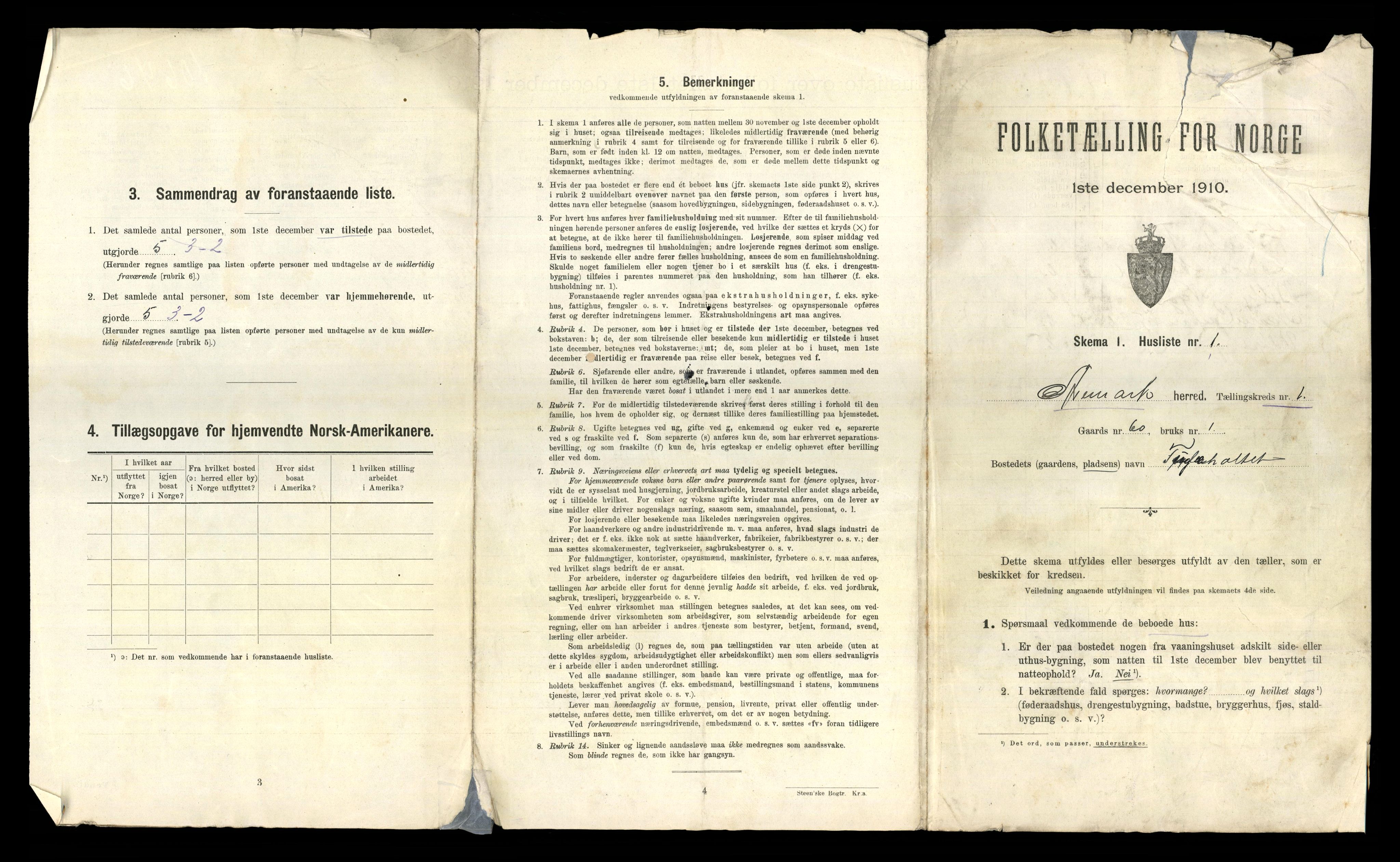 RA, 1910 census for Aremark, 1910, p. 23