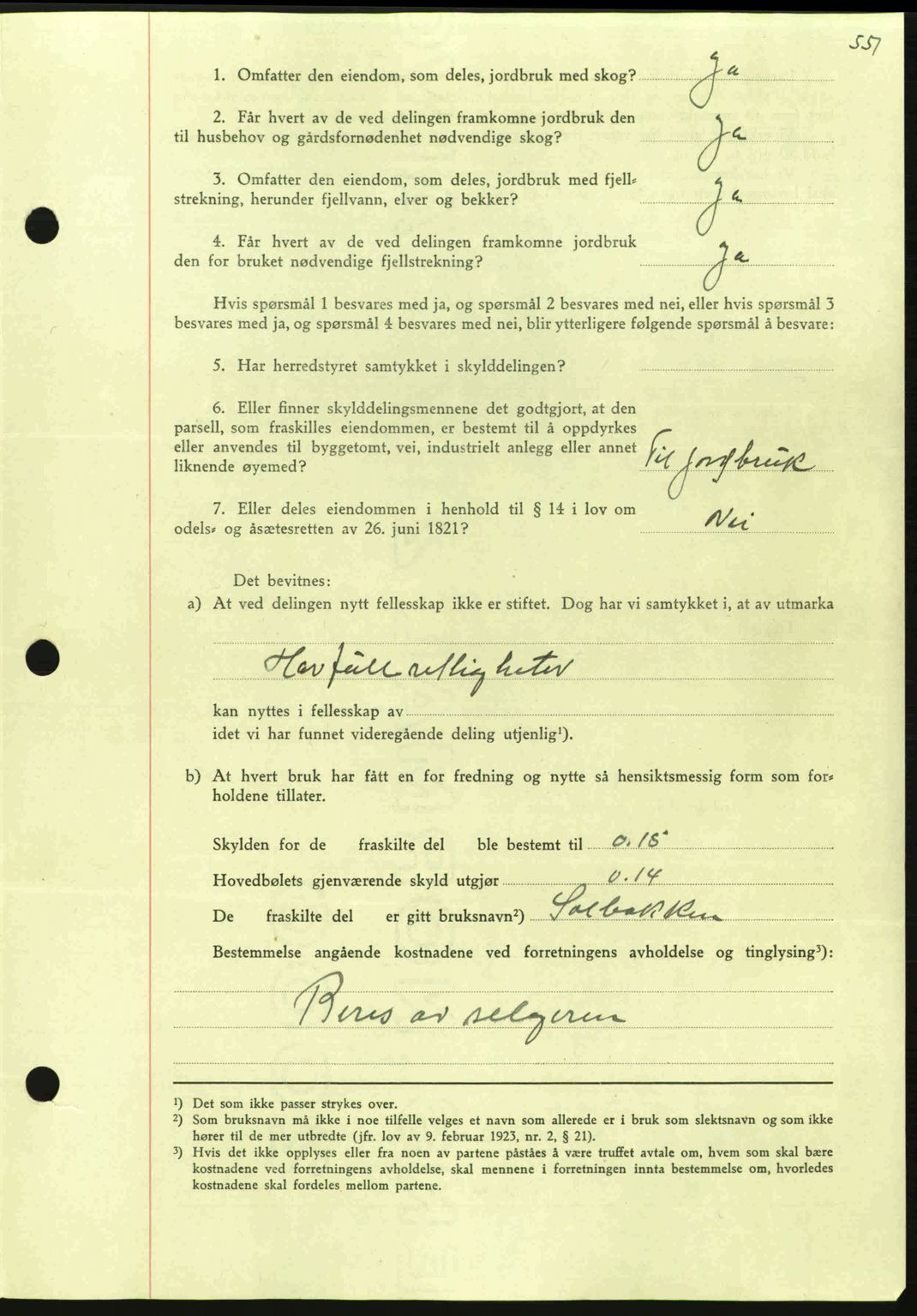 Nordmøre sorenskriveri, AV/SAT-A-4132/1/2/2Ca: Mortgage book no. A96, 1943-1944, Diary no: : 2521/1943