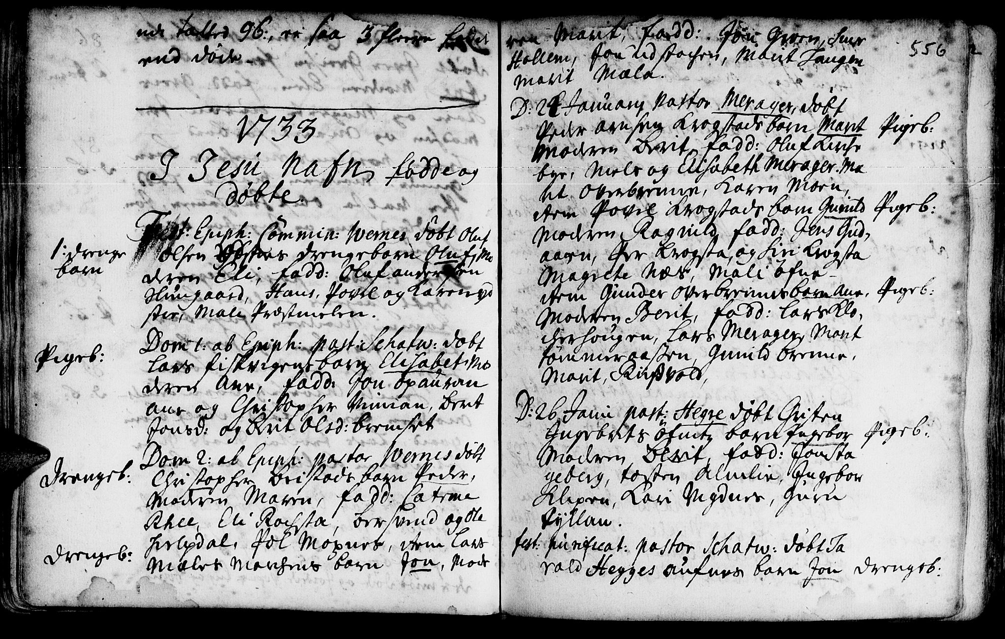 Ministerialprotokoller, klokkerbøker og fødselsregistre - Nord-Trøndelag, SAT/A-1458/709/L0055: Parish register (official) no. 709A03, 1730-1739, p. 555-556