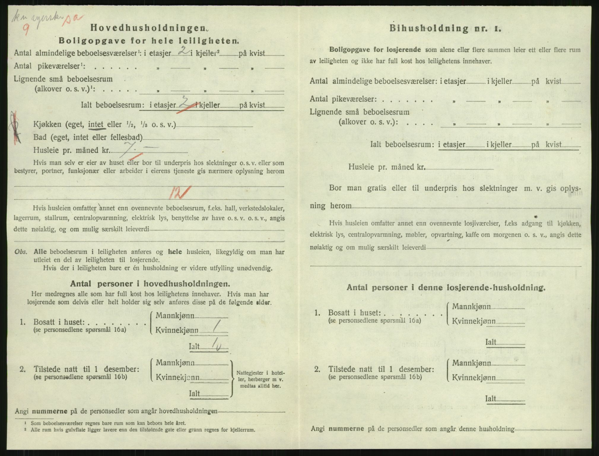 SAT, 1920 census for Namsos, 1920, p. 1138