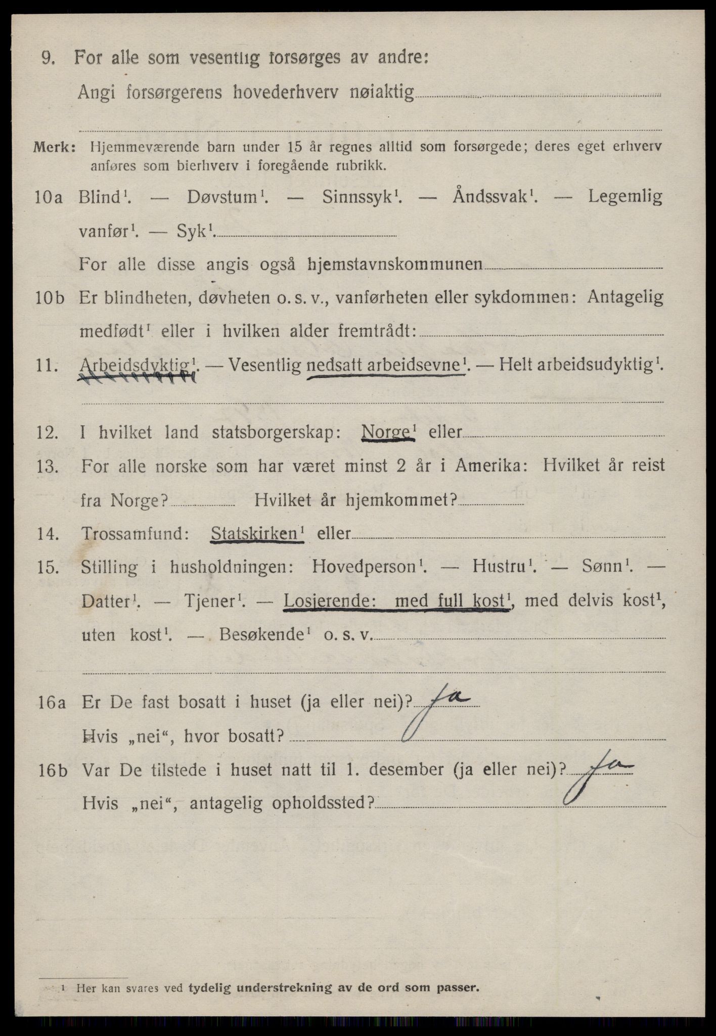 SAT, 1920 census for Halsa, 1920, p. 2224