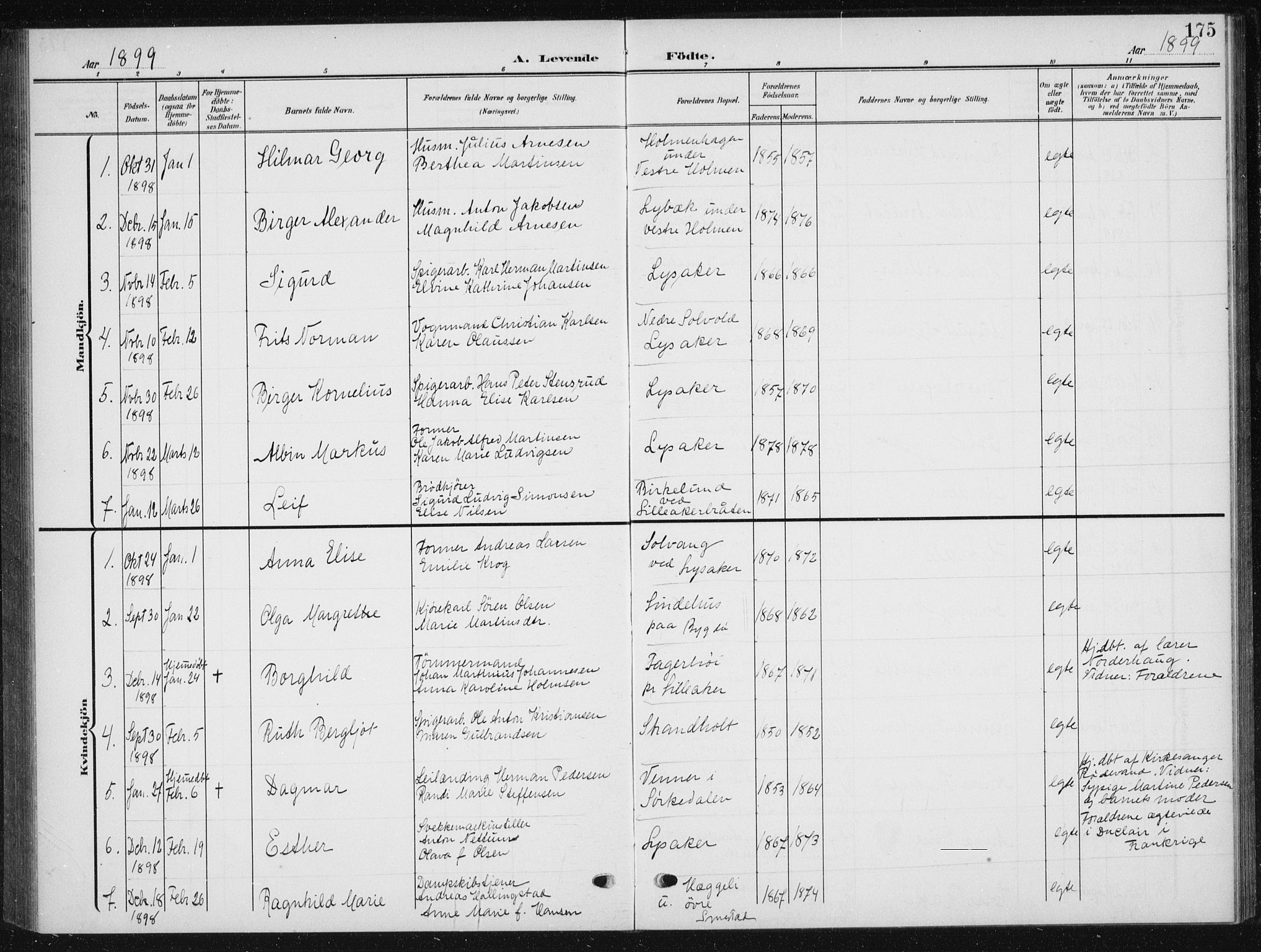 Vestre Aker prestekontor Kirkebøker, SAO/A-10025/F/Fb/L0001: Parish register (official) no. II 1, 1880-1906, p. 175