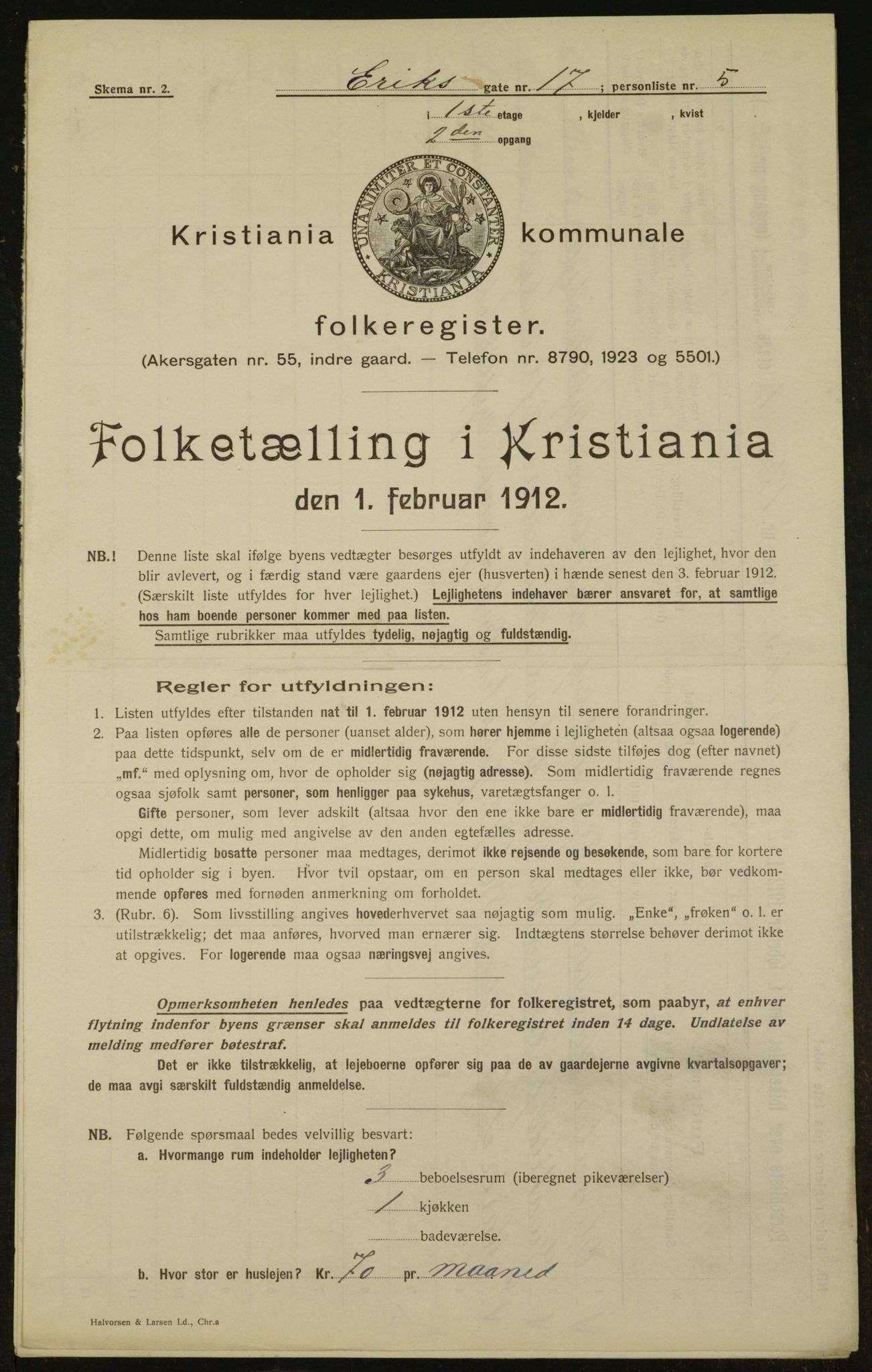 OBA, Municipal Census 1912 for Kristiania, 1912, p. 20041