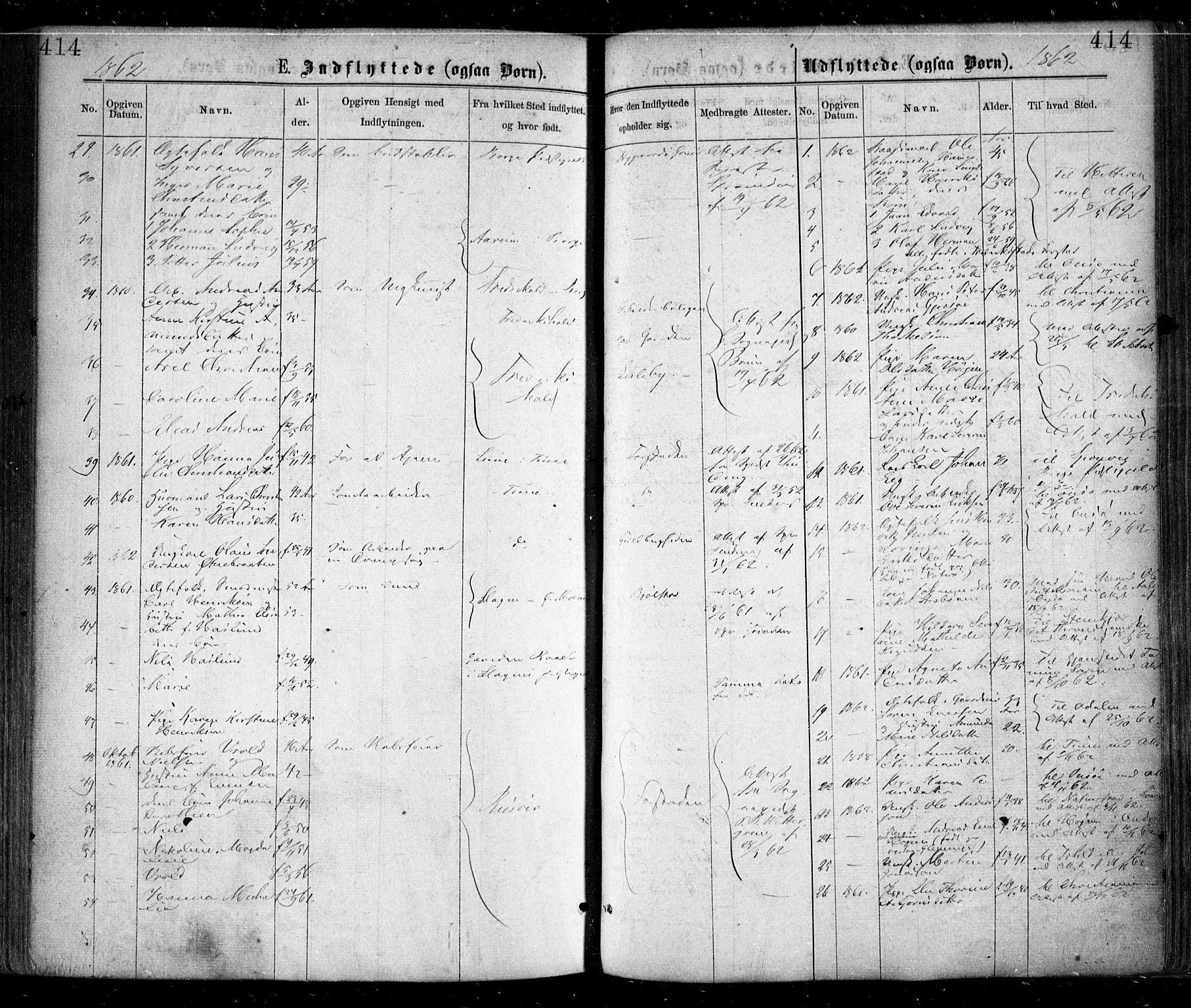 Glemmen prestekontor Kirkebøker, SAO/A-10908/F/Fa/L0008: Parish register (official) no. 8, 1862-1871, p. 414