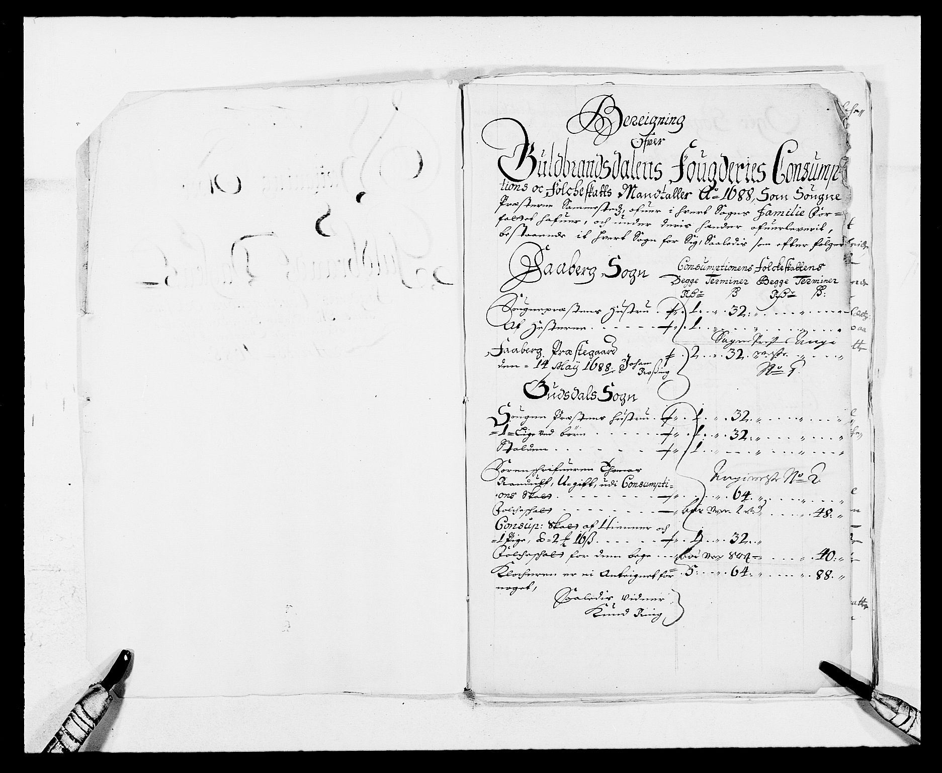 Rentekammeret inntil 1814, Reviderte regnskaper, Fogderegnskap, RA/EA-4092/R17/L1163: Fogderegnskap Gudbrandsdal, 1682-1689, p. 275