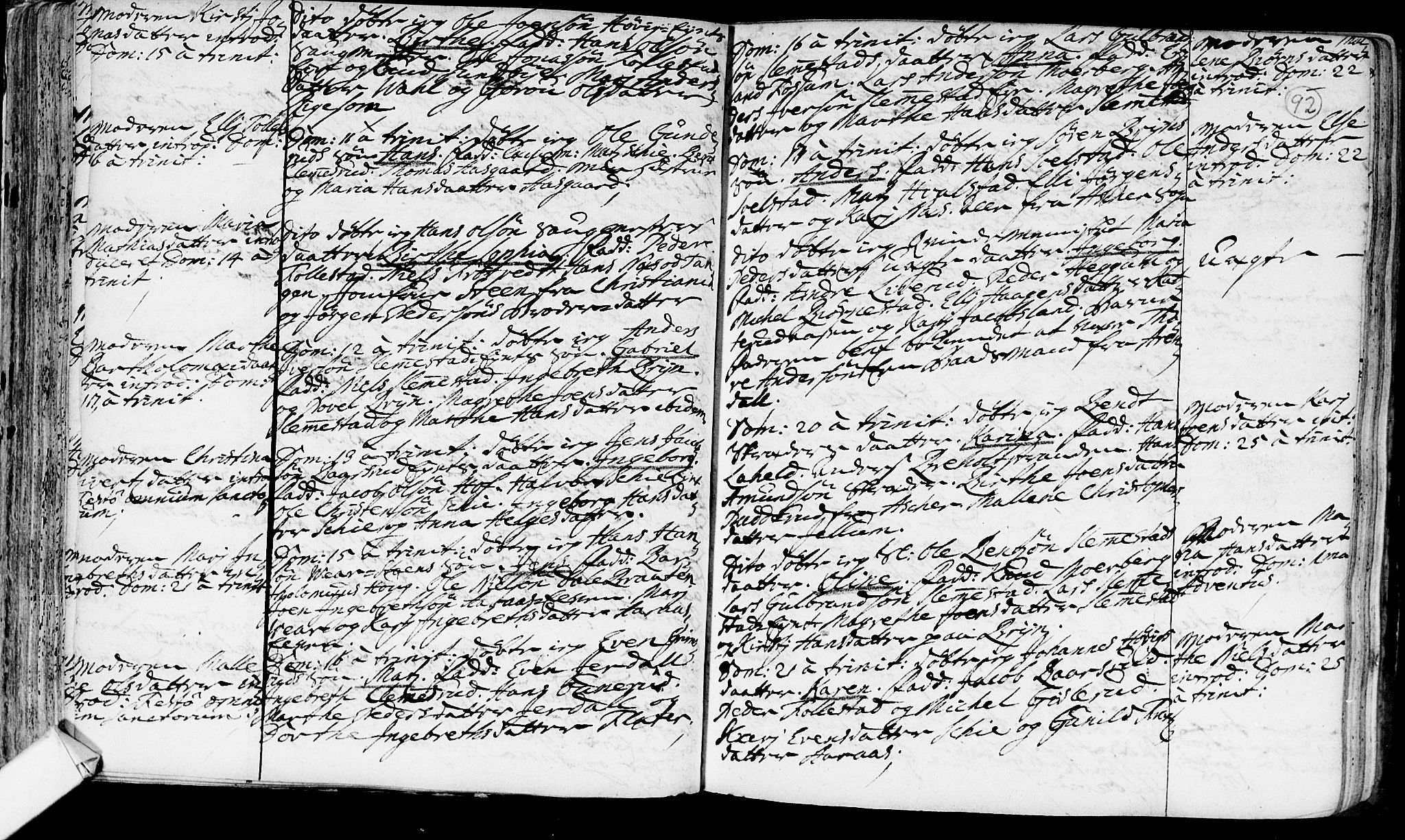 Røyken kirkebøker, AV/SAKO-A-241/F/Fa/L0002: Parish register (official) no. 2, 1731-1782, p. 92