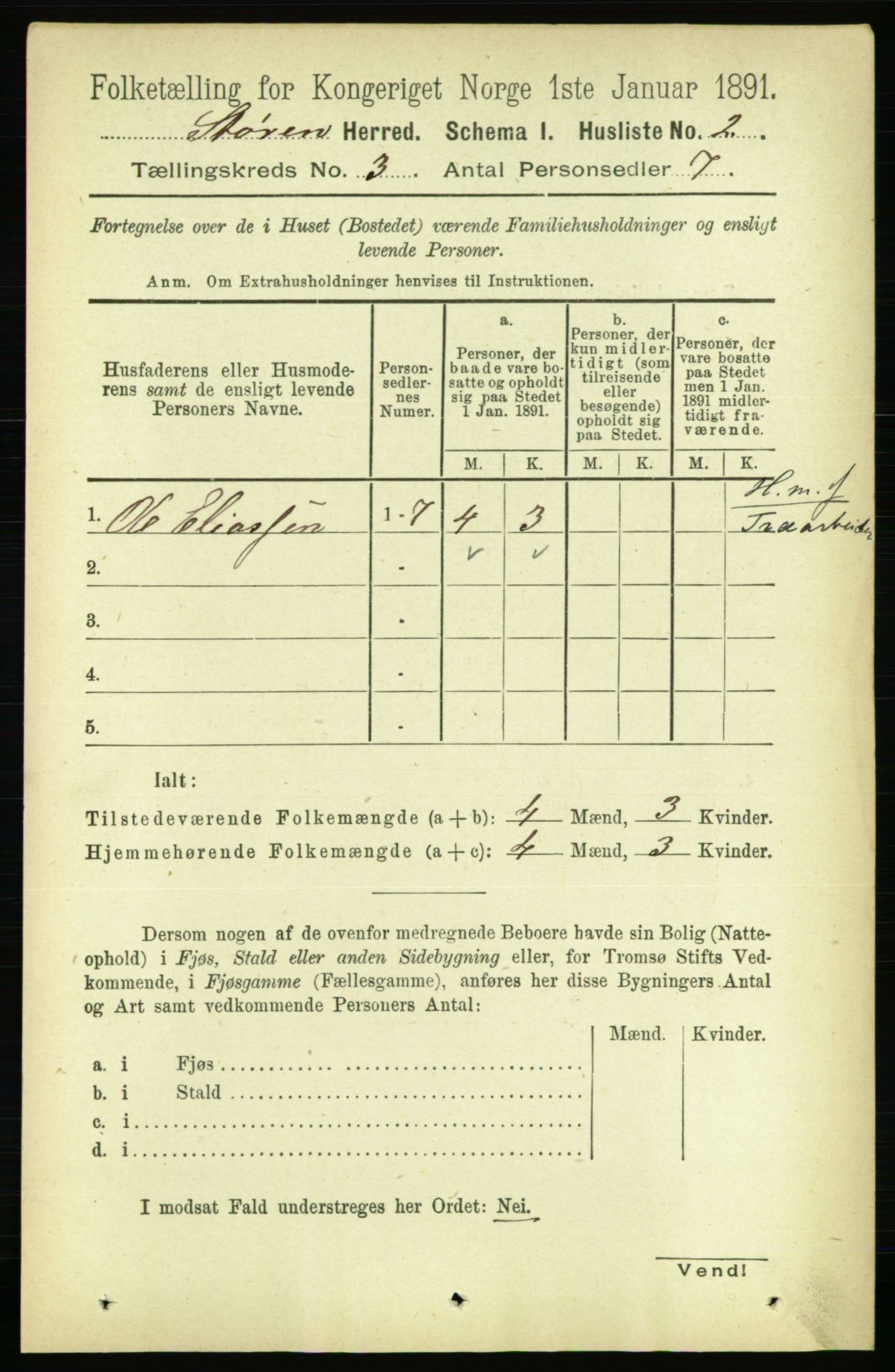 RA, 1891 census for 1648 Støren, 1891, p. 725