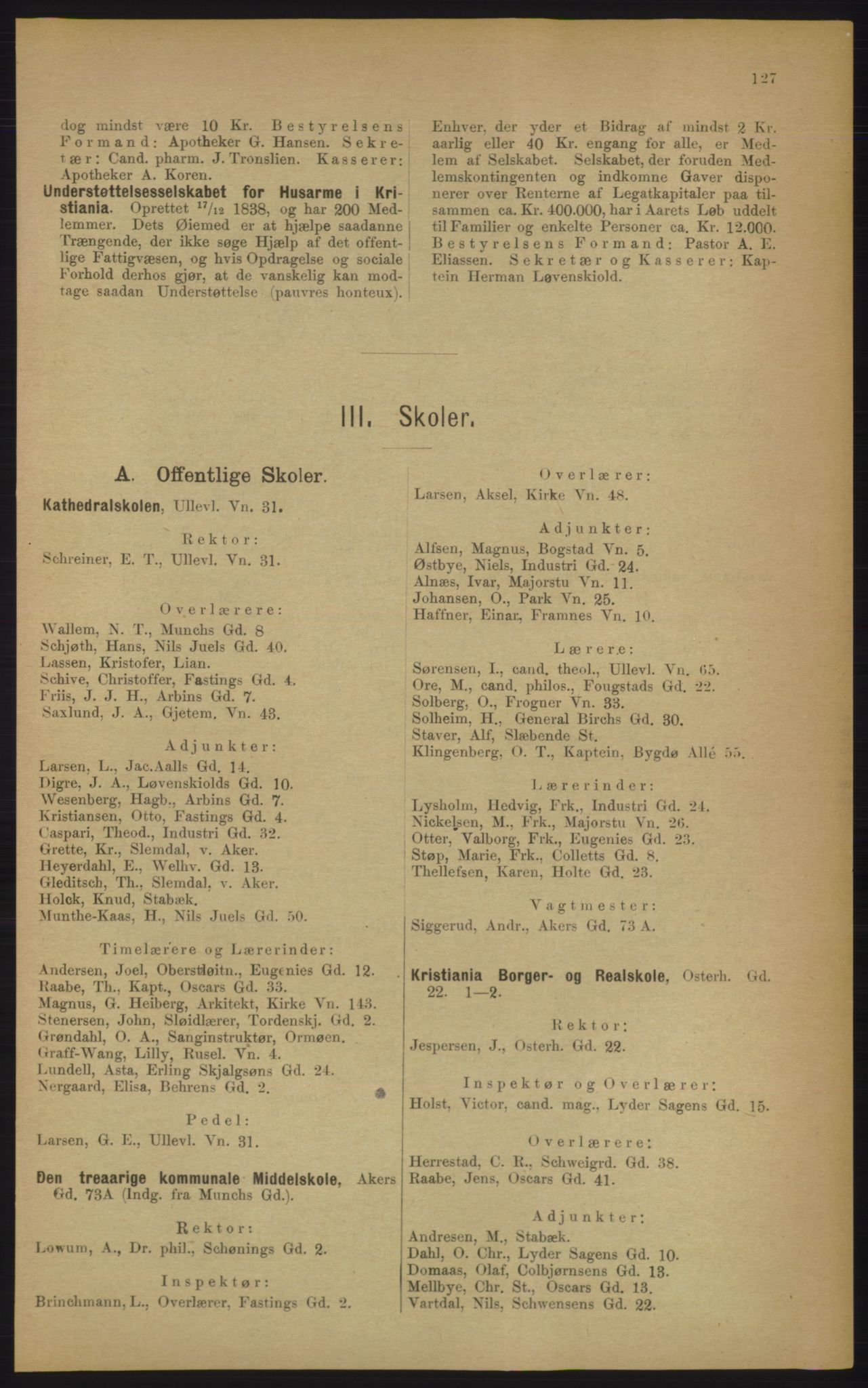 Kristiania/Oslo adressebok, PUBL/-, 1906, p. 127