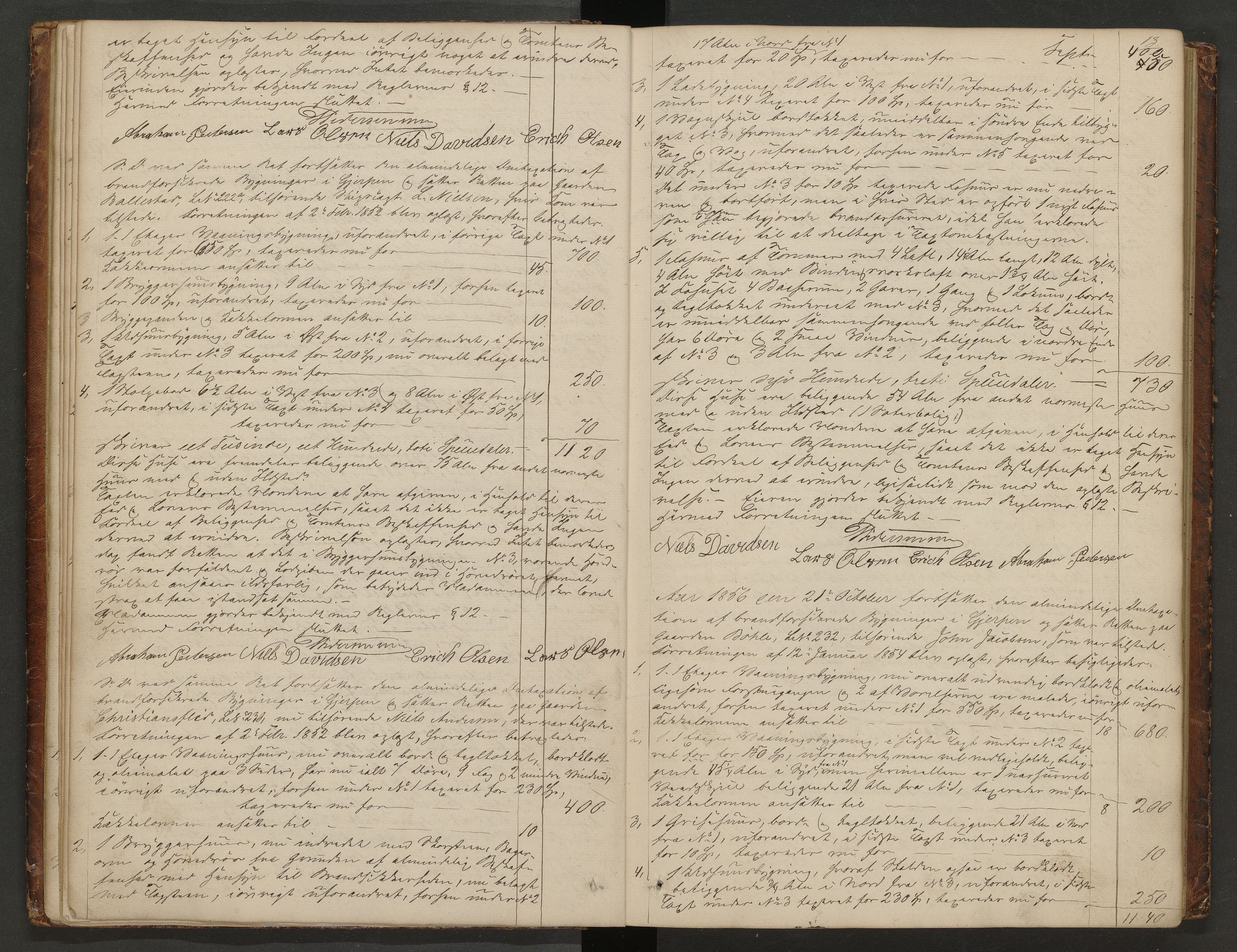 Gjerpen og Siljan lensmannskontor, AV/SAKO-A-555/Y/Ye/Yea/L0002: Branntakstprotokoll, 1856-1873
