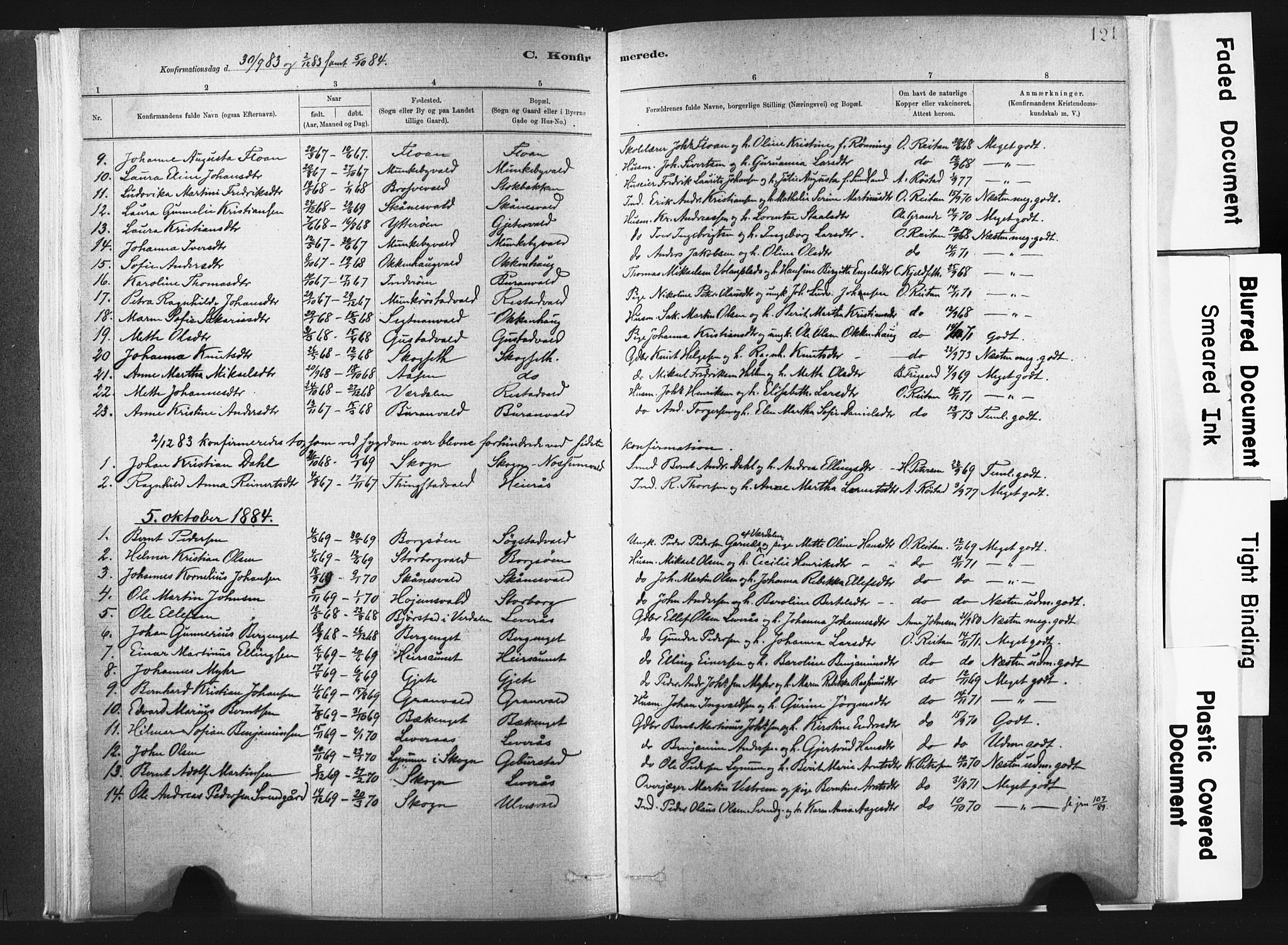 Ministerialprotokoller, klokkerbøker og fødselsregistre - Nord-Trøndelag, SAT/A-1458/721/L0207: Parish register (official) no. 721A02, 1880-1911, p. 121