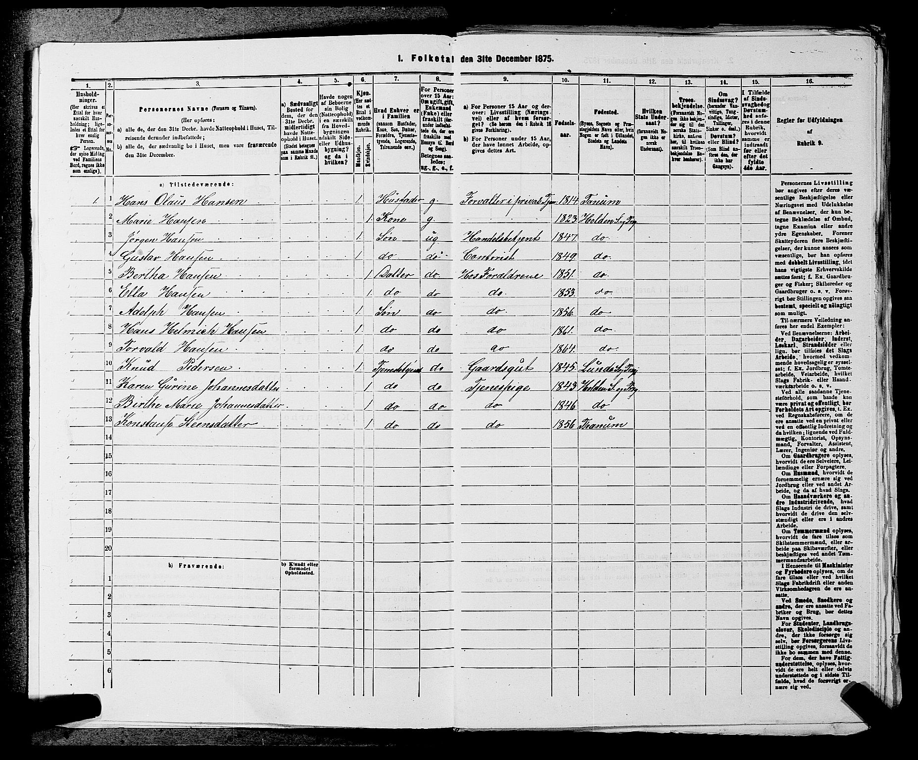 SAKO, 1875 census for 0819P Holla, 1875, p. 281