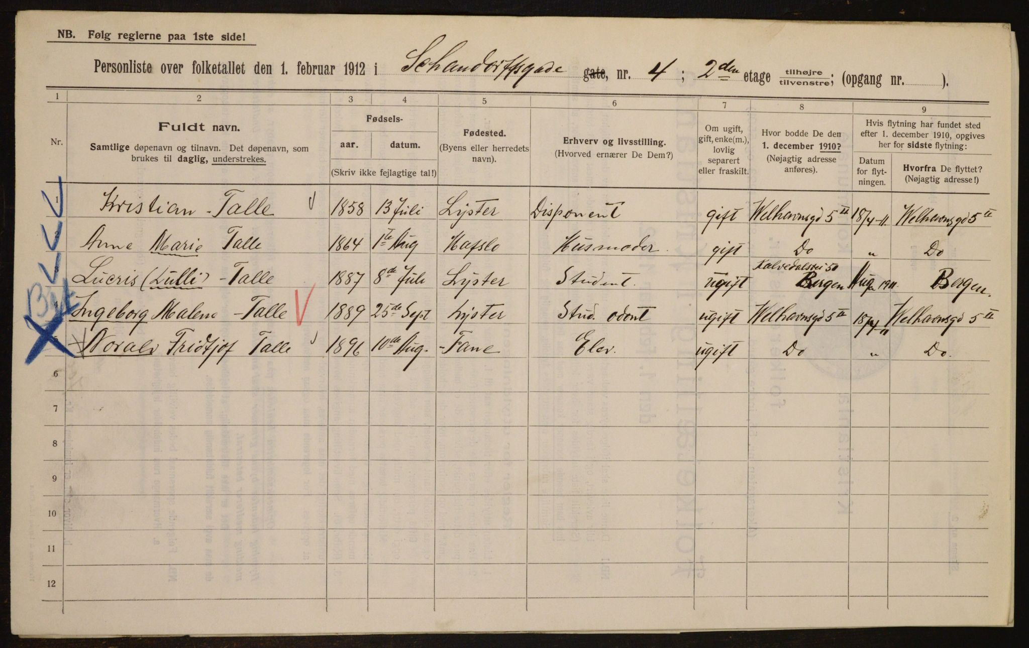 OBA, Municipal Census 1912 for Kristiania, 1912, p. 89791