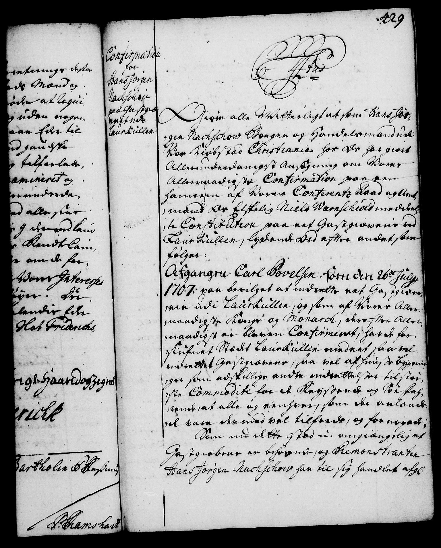 Rentekammeret, Kammerkanselliet, RA/EA-3111/G/Gg/Gga/L0002: Norsk ekspedisjonsprotokoll med register (merket RK 53.2), 1723-1727, p. 429