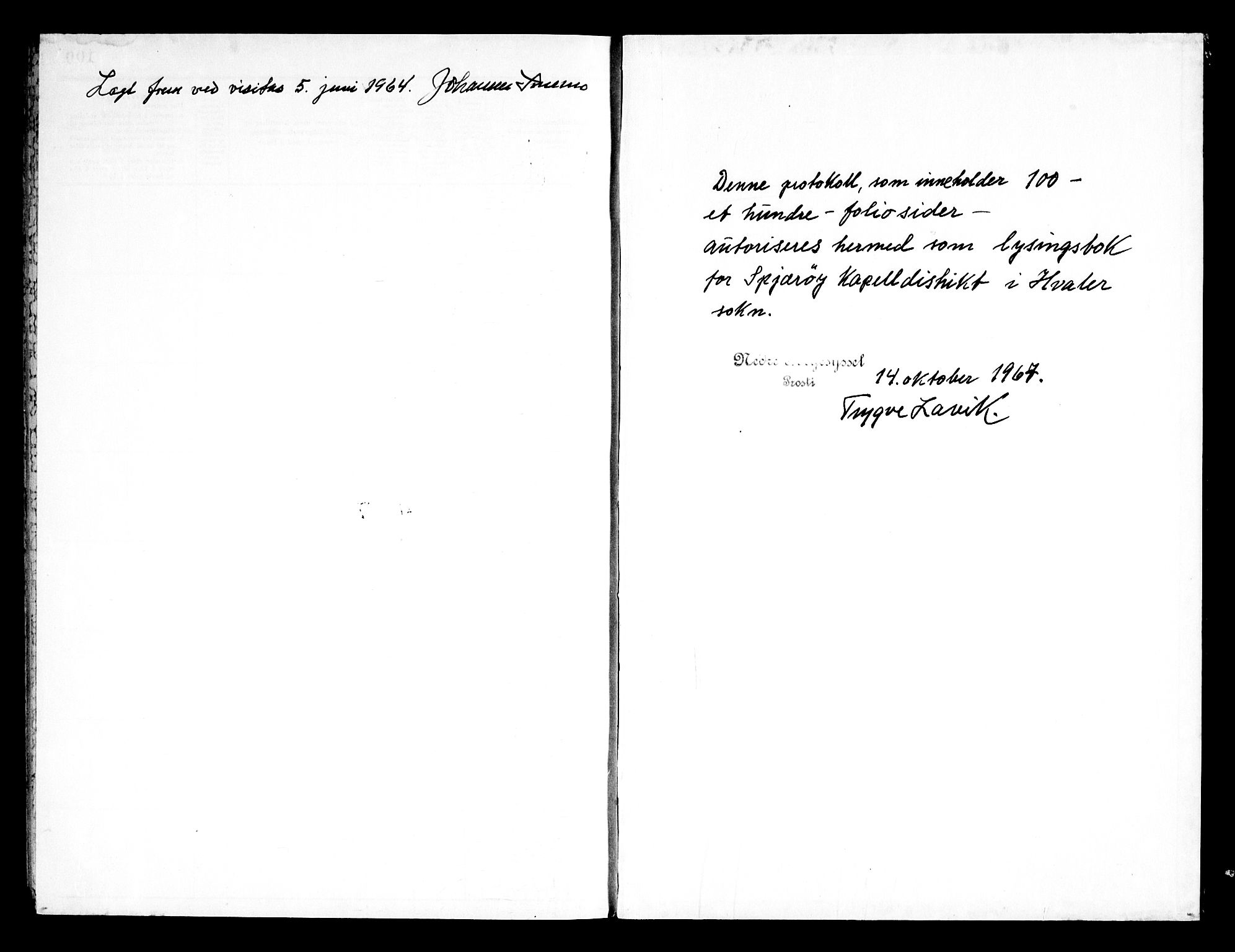 Hvaler prestekontor Kirkebøker, AV/SAO-A-2001/H/Hb/L0003: Banns register no. II 3, 1957-1969
